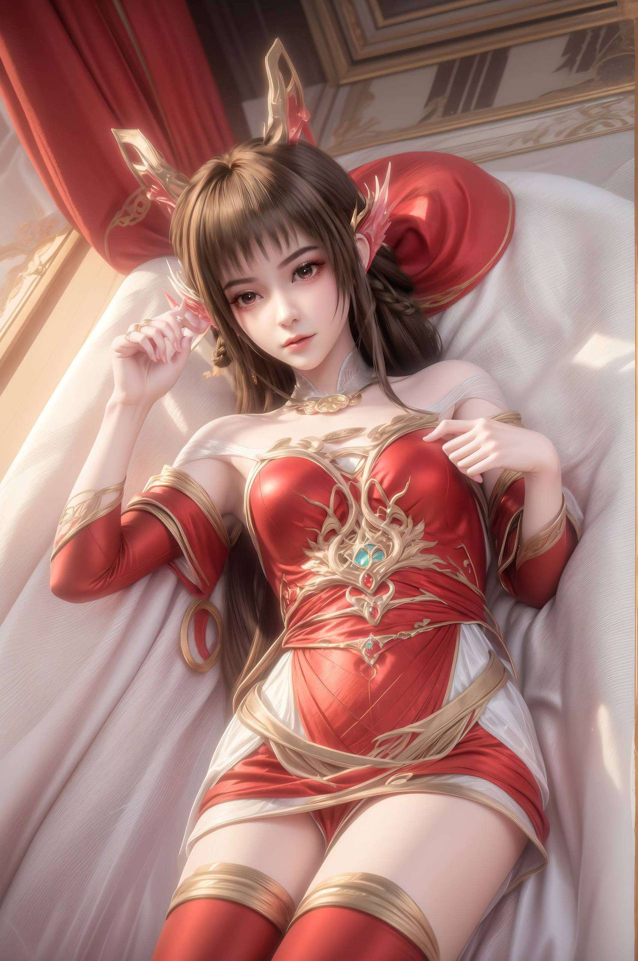 云落壁纸映神韵国漫之美跃屏前,百炼成神意境深