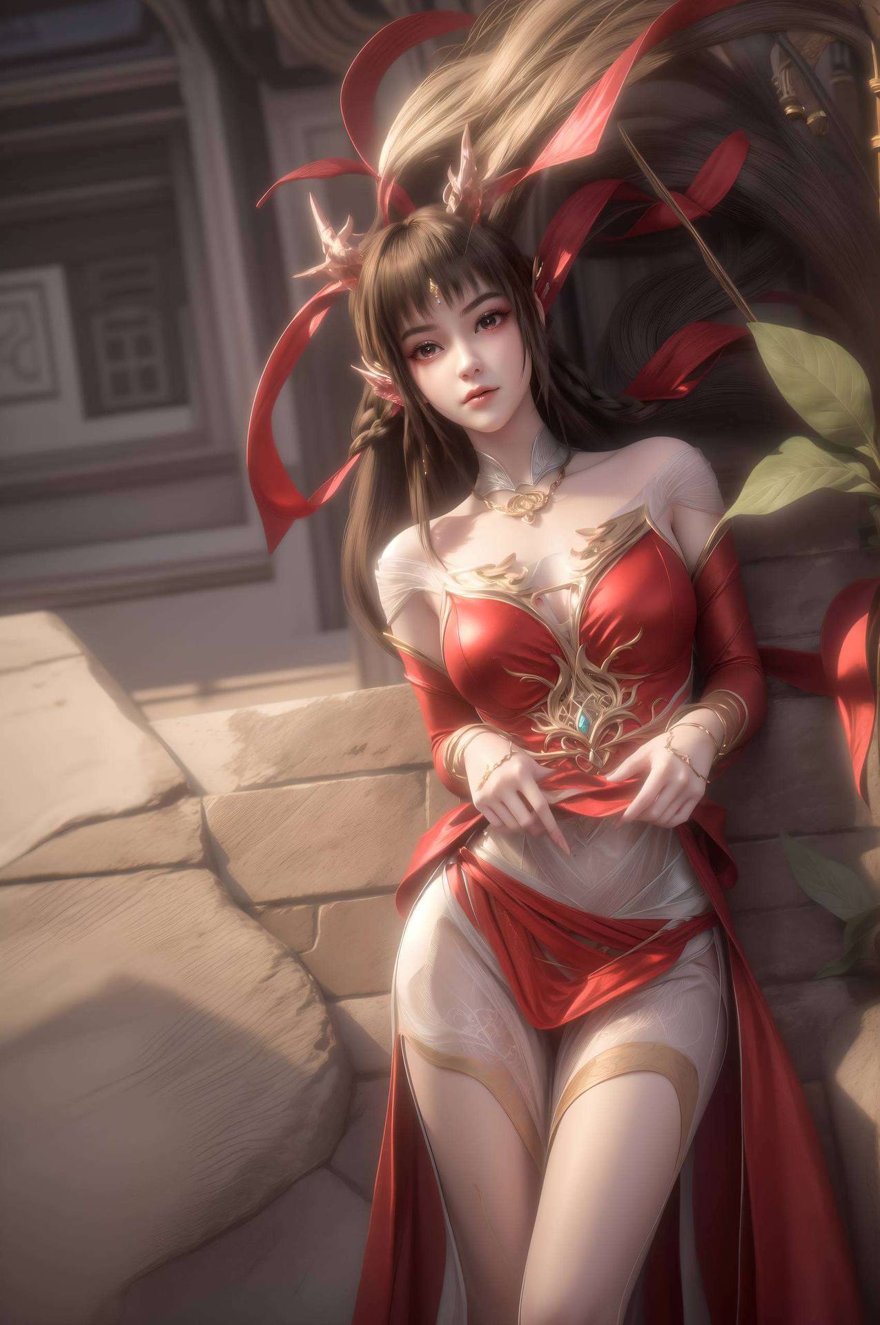 苏落翩翩起舞动漫美女的形象