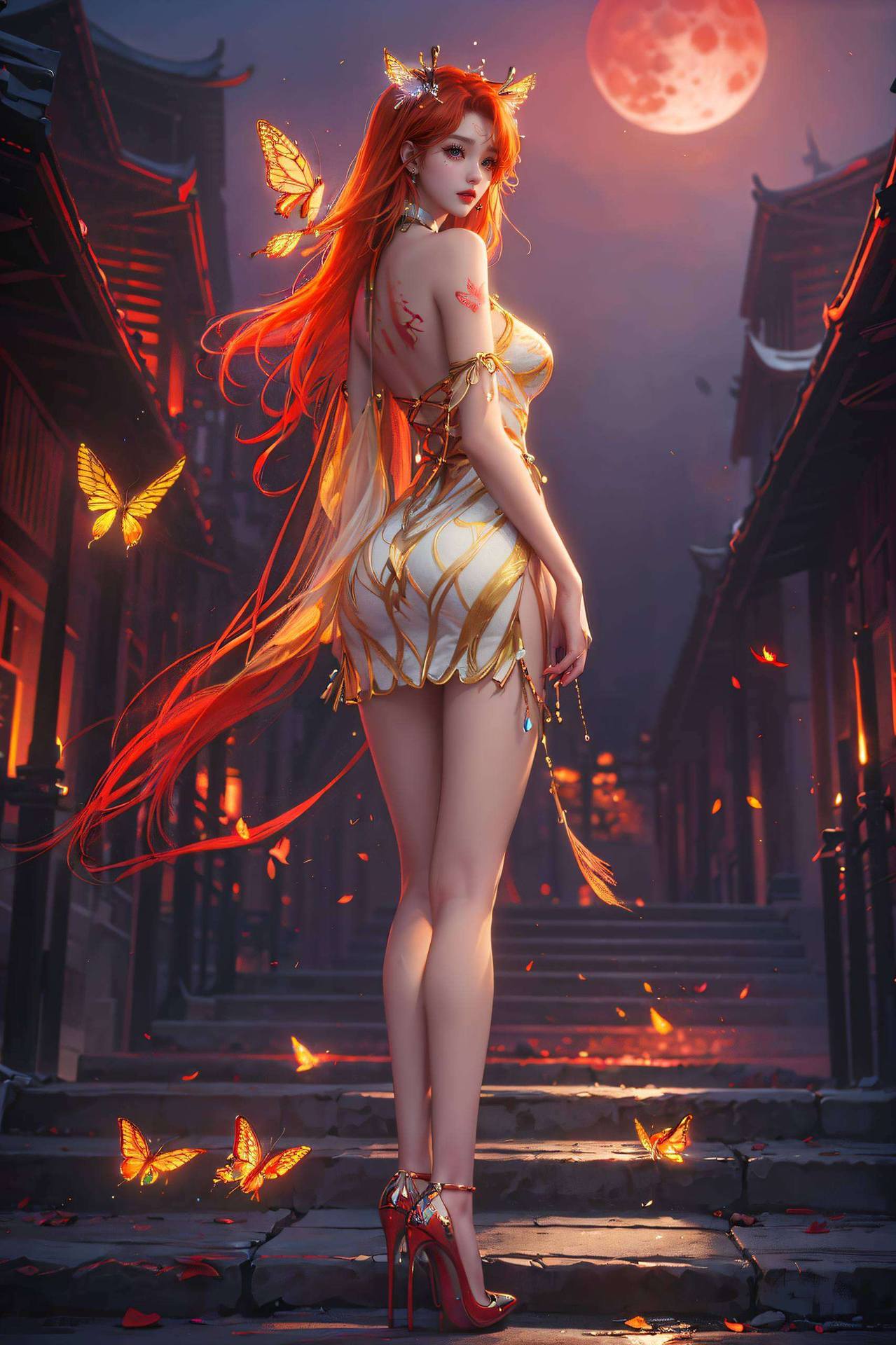 柳七月者国漫女神之美