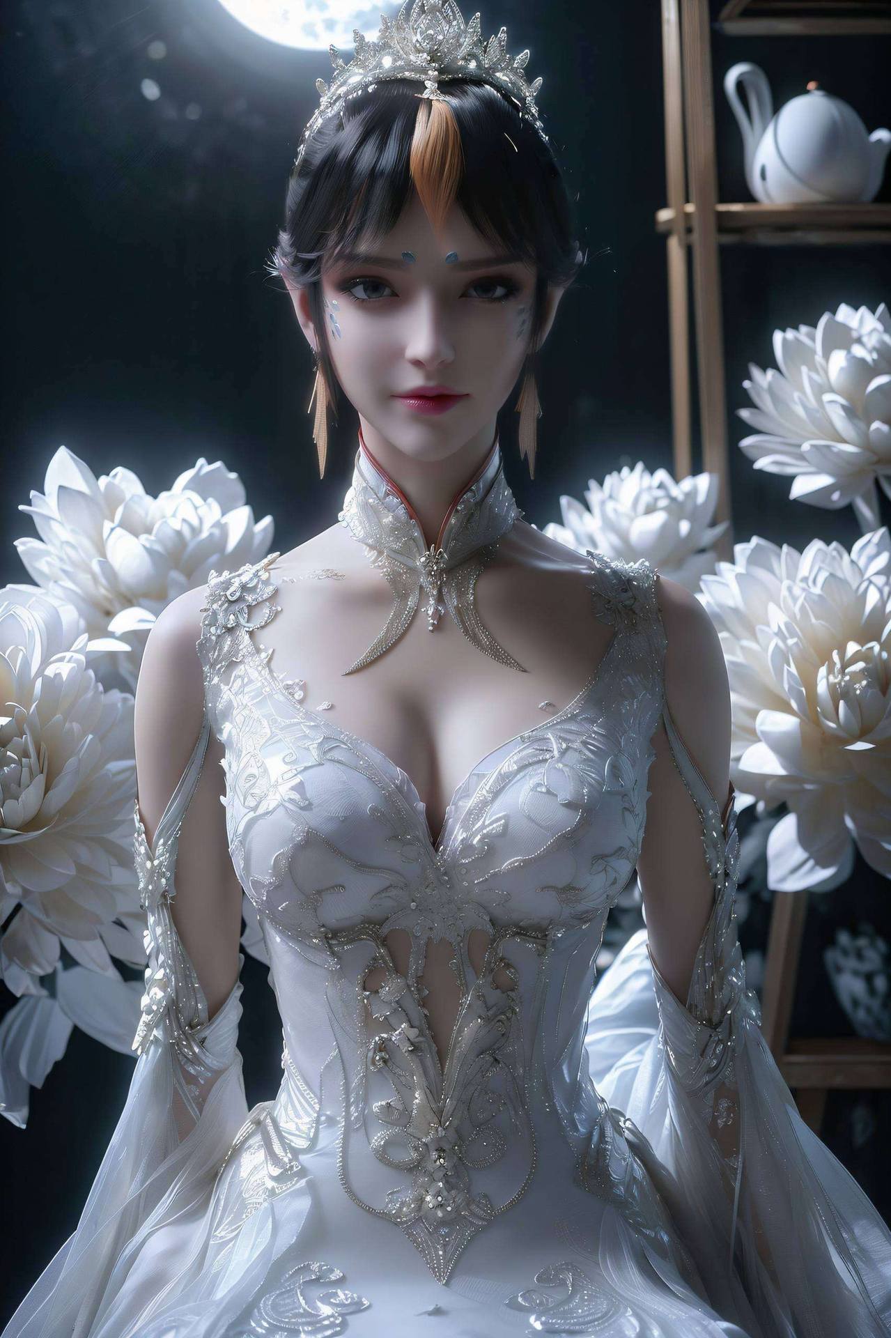 壁纸映其影国漫女神之韵