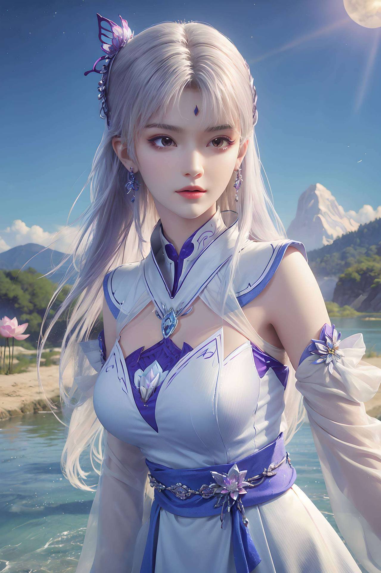 别看她国漫美女的气质苹果锁屏瞬间变魔法