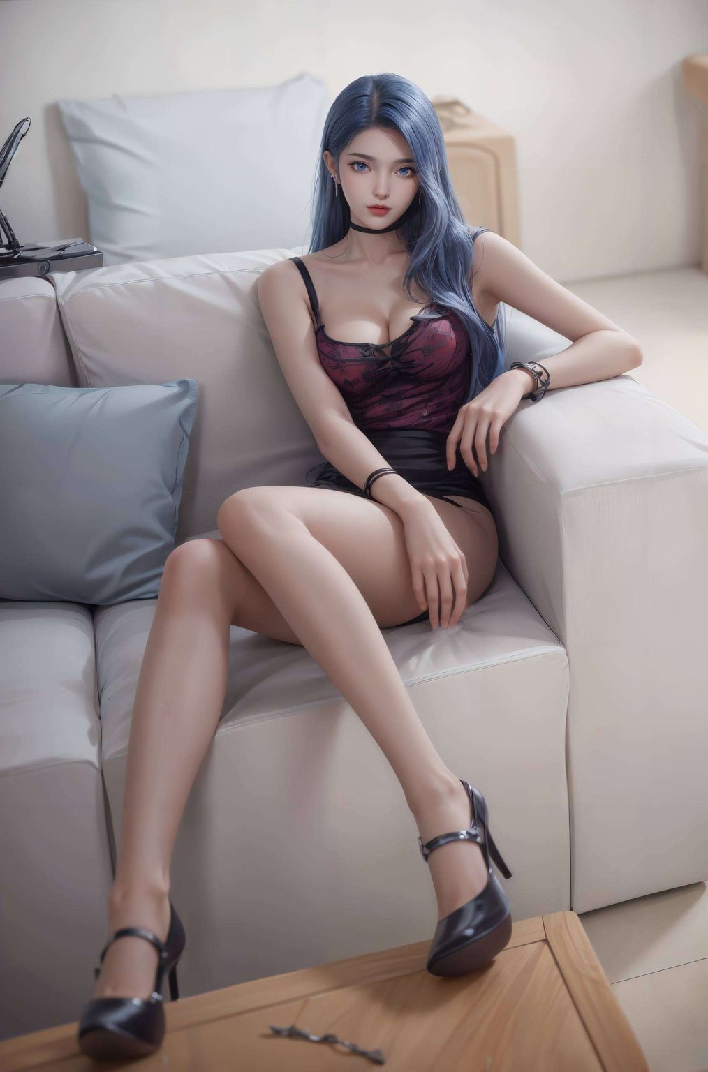 跃然于这幅2K高清壁纸之上她的眼神深邃而宁静