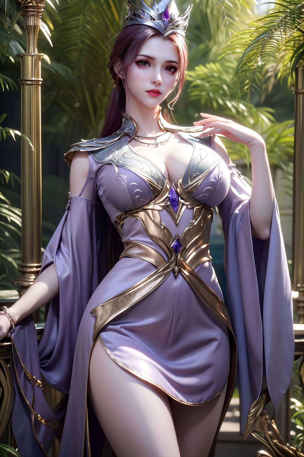 融合了国漫元素与人工智能的时尚感细腻的画面中