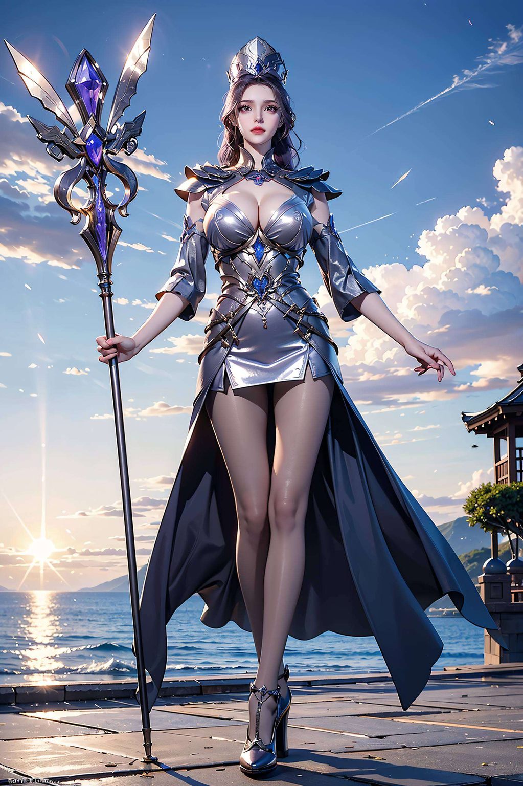 粉色基调搭配细腻的花卉图案以国漫美女比比东为主角