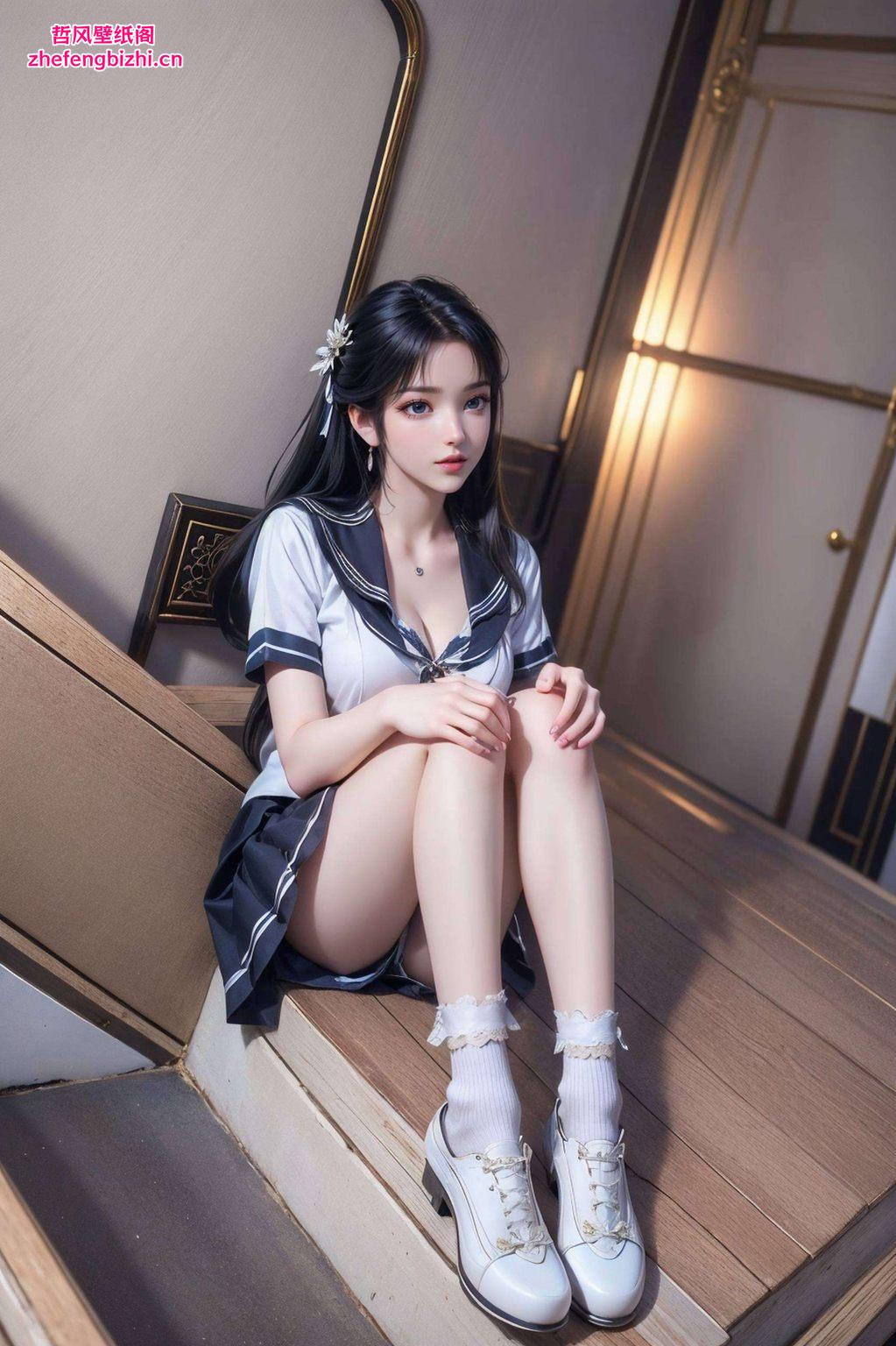 以AI绘画技术捕捉了她笑容的每一个细节抽象线条巧妙勾勒出她的灵动与柔美