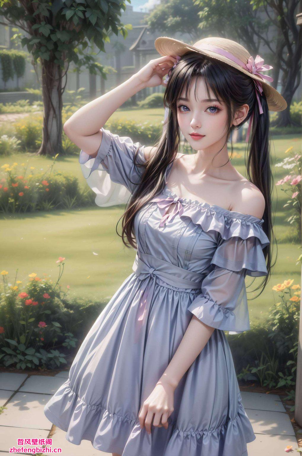 她的高清形象为你的电脑桌面注入无限科技与梦幻色彩
