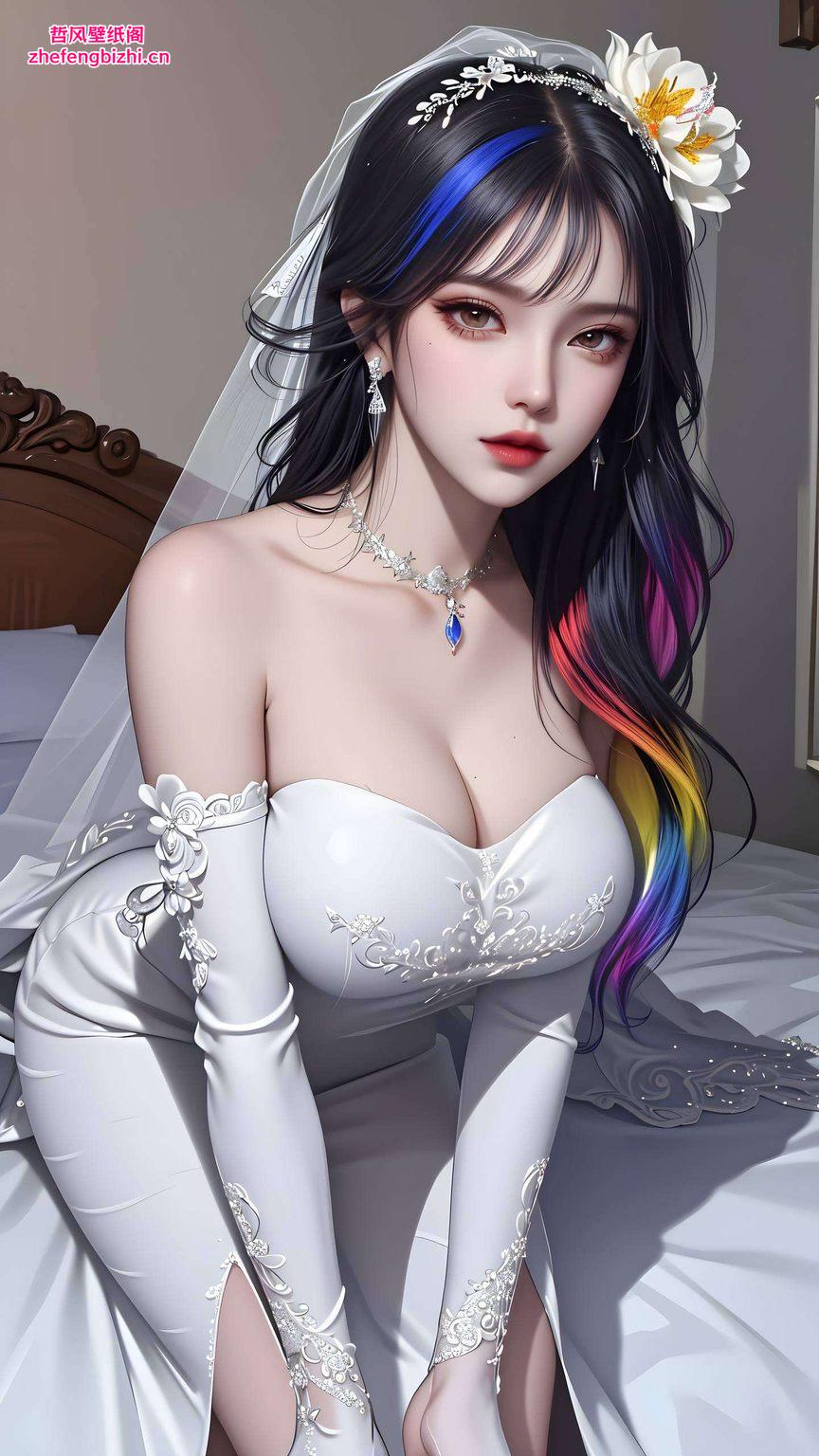 粉色调渲染出浪漫氛围融合了立体安卓元素与国漫美女的柔美线条