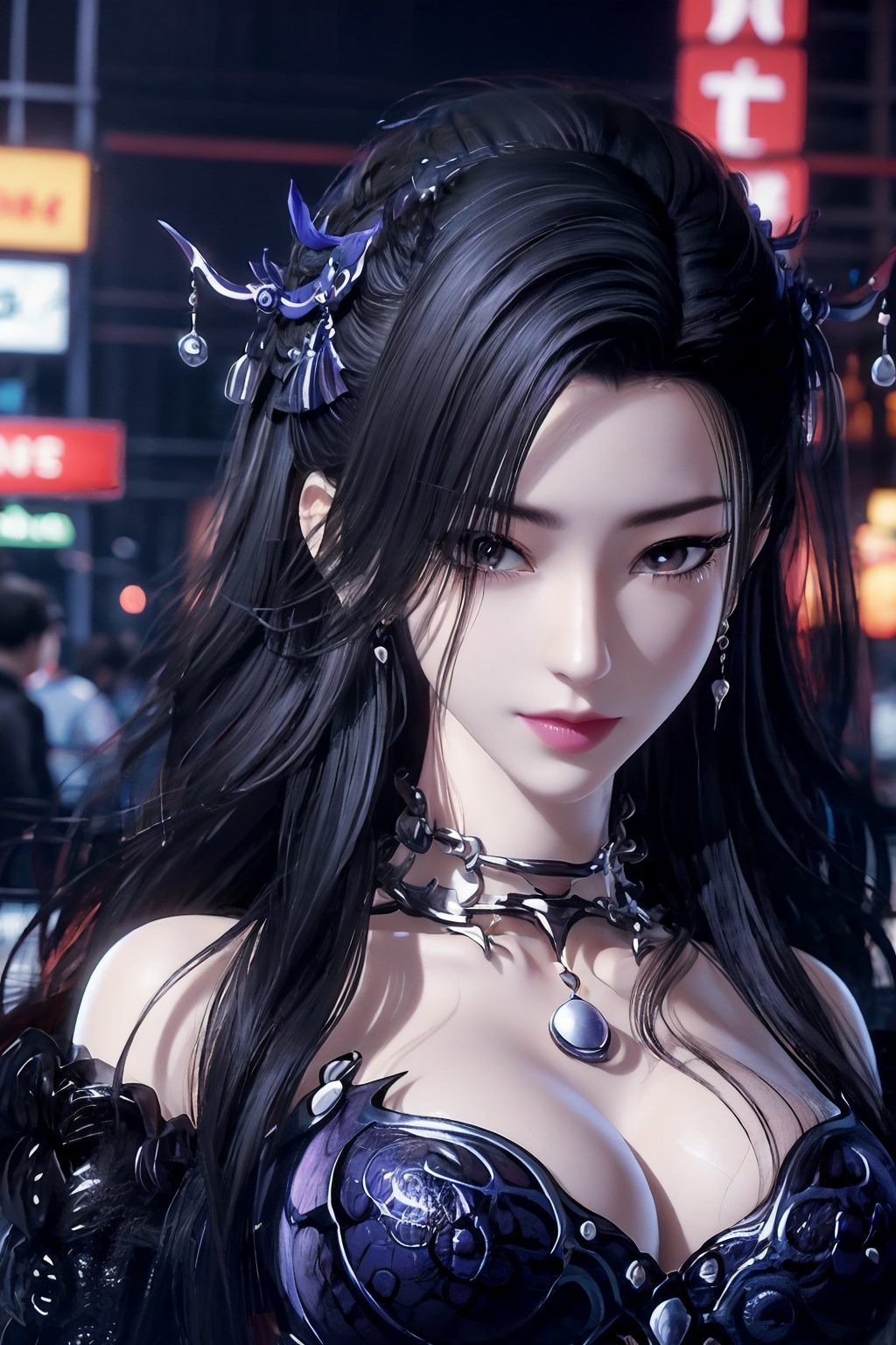 这款AI绘画人物表情参考图高清画质