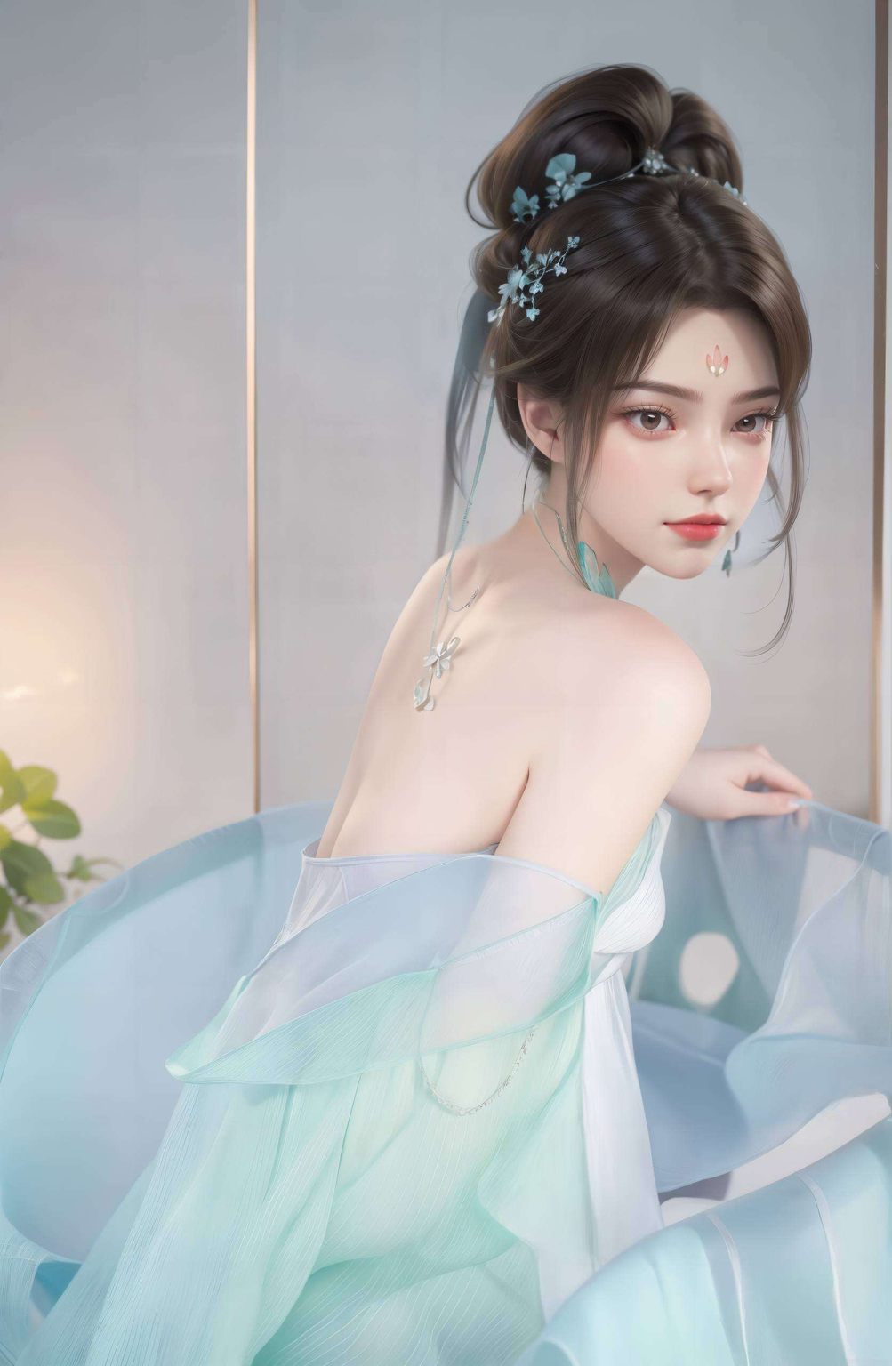 又融入了水彩画的柔美风情高清细腻