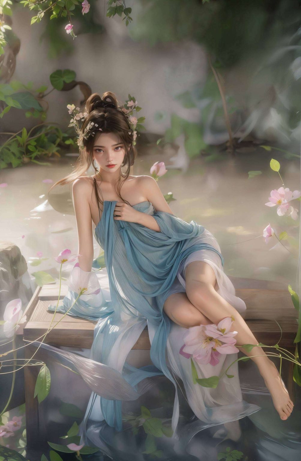 程灵壁纸合集为你带来超好看国漫女主AI抽象之美