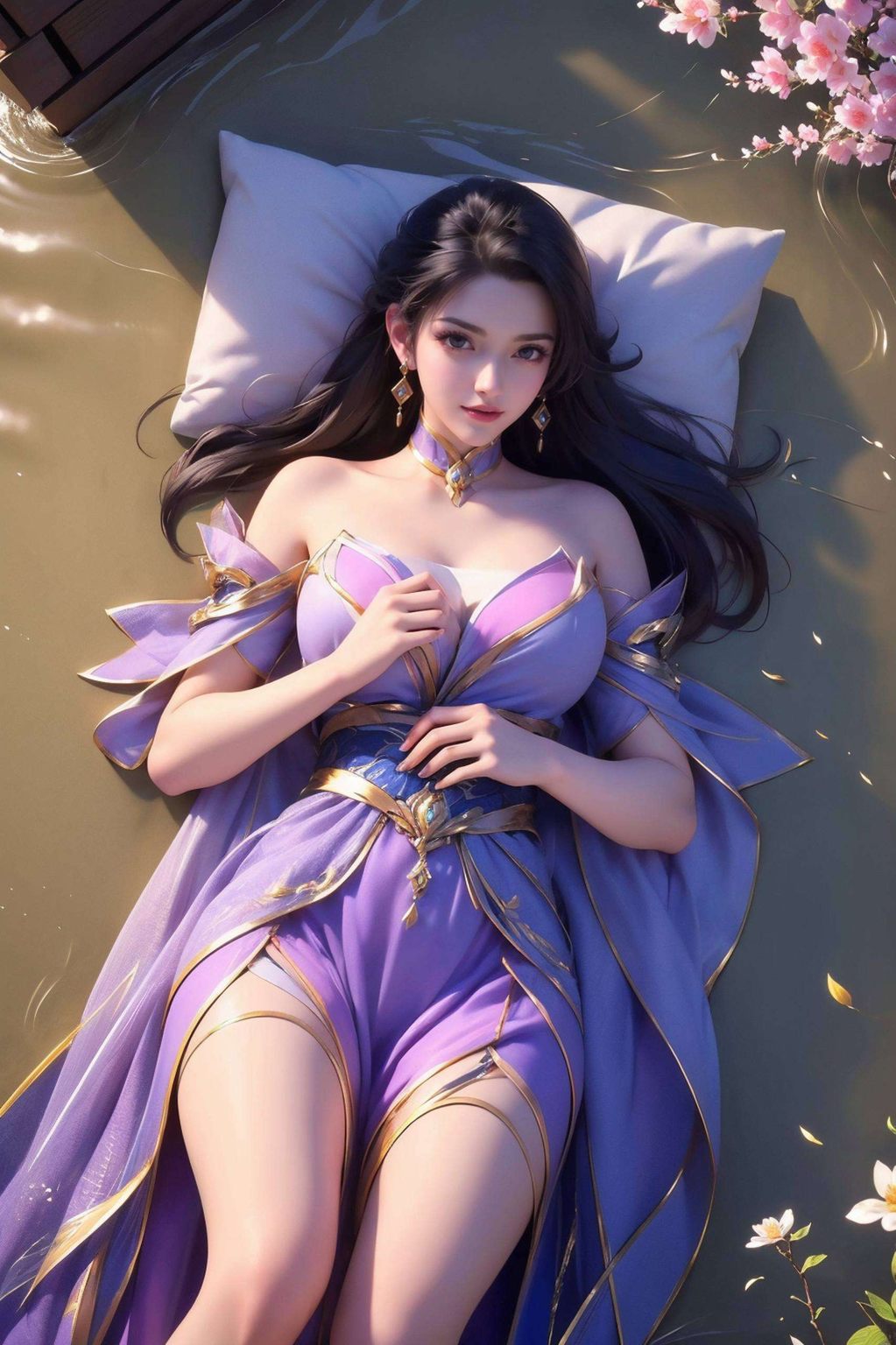 可爱又不失高贵这款仙武传中的楚灵玉手绘高清壁纸