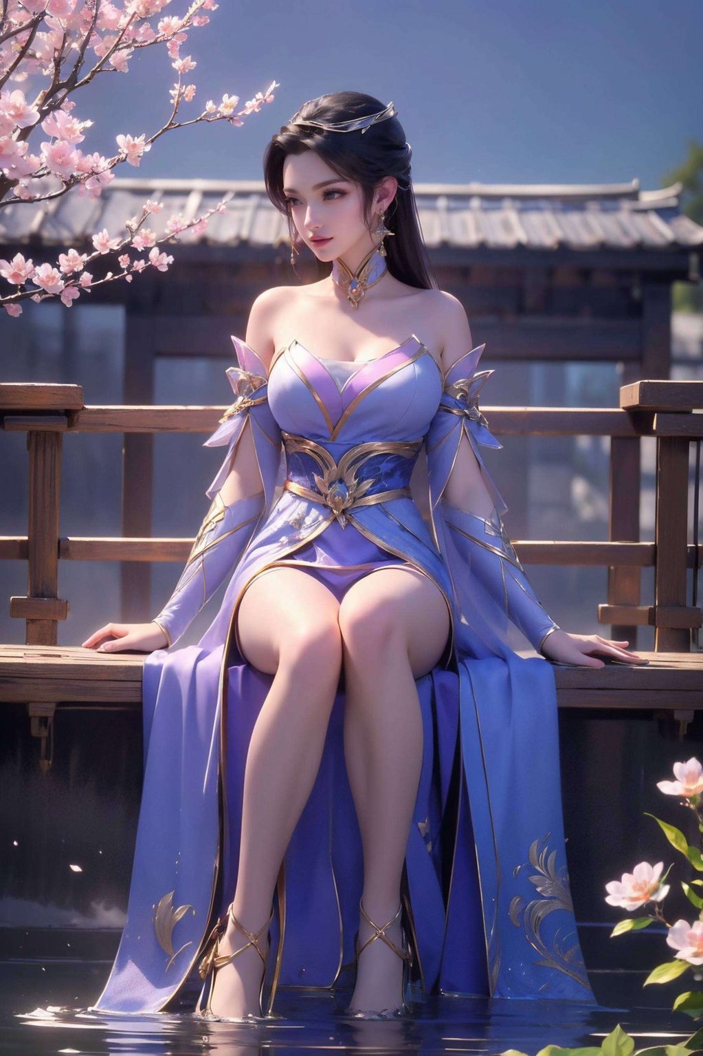 细腻如玉楚灵玉原画壁纸