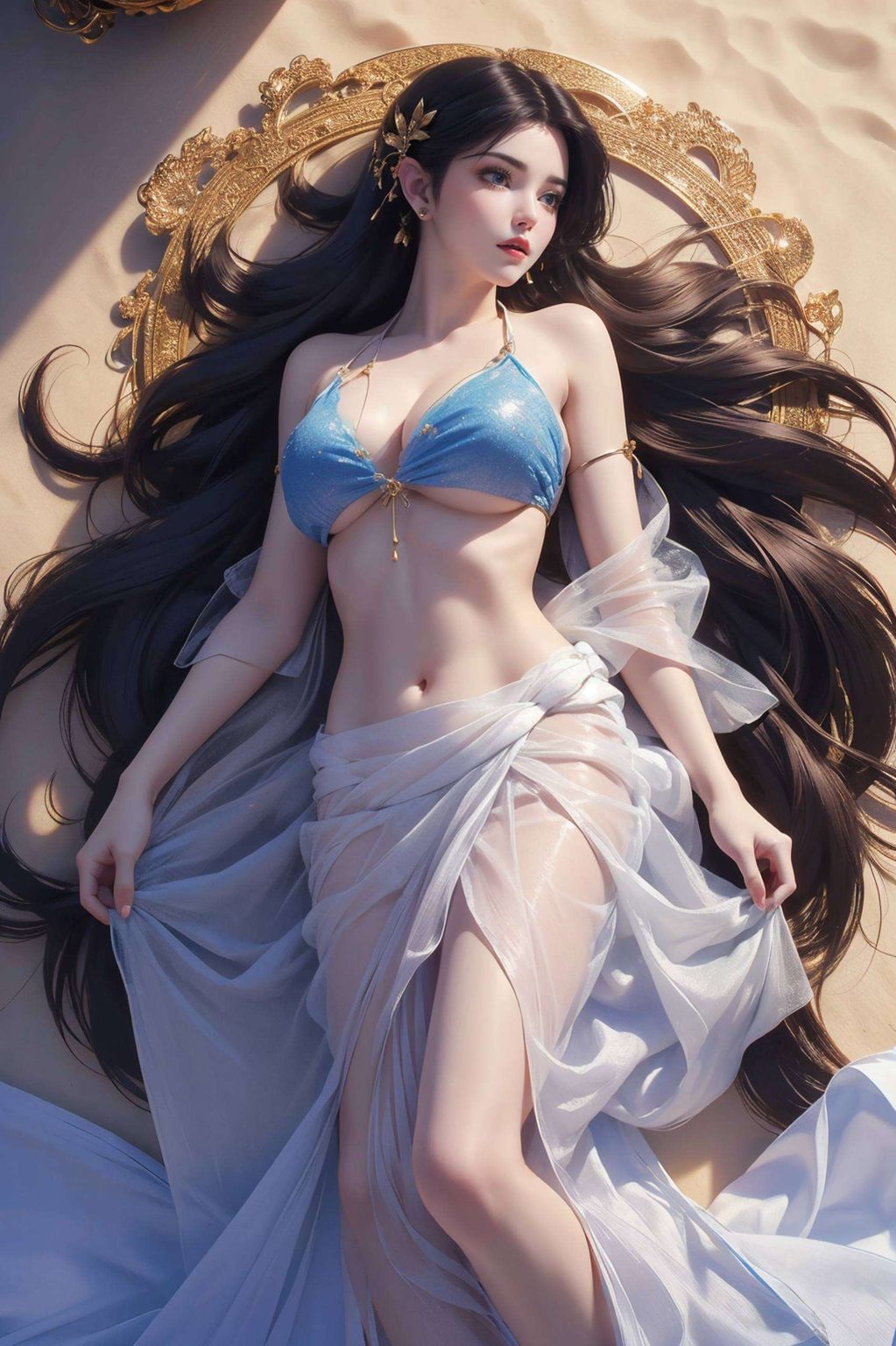 这款AI绘画人物表情参考图壁纸将国漫之美巧妙拼接