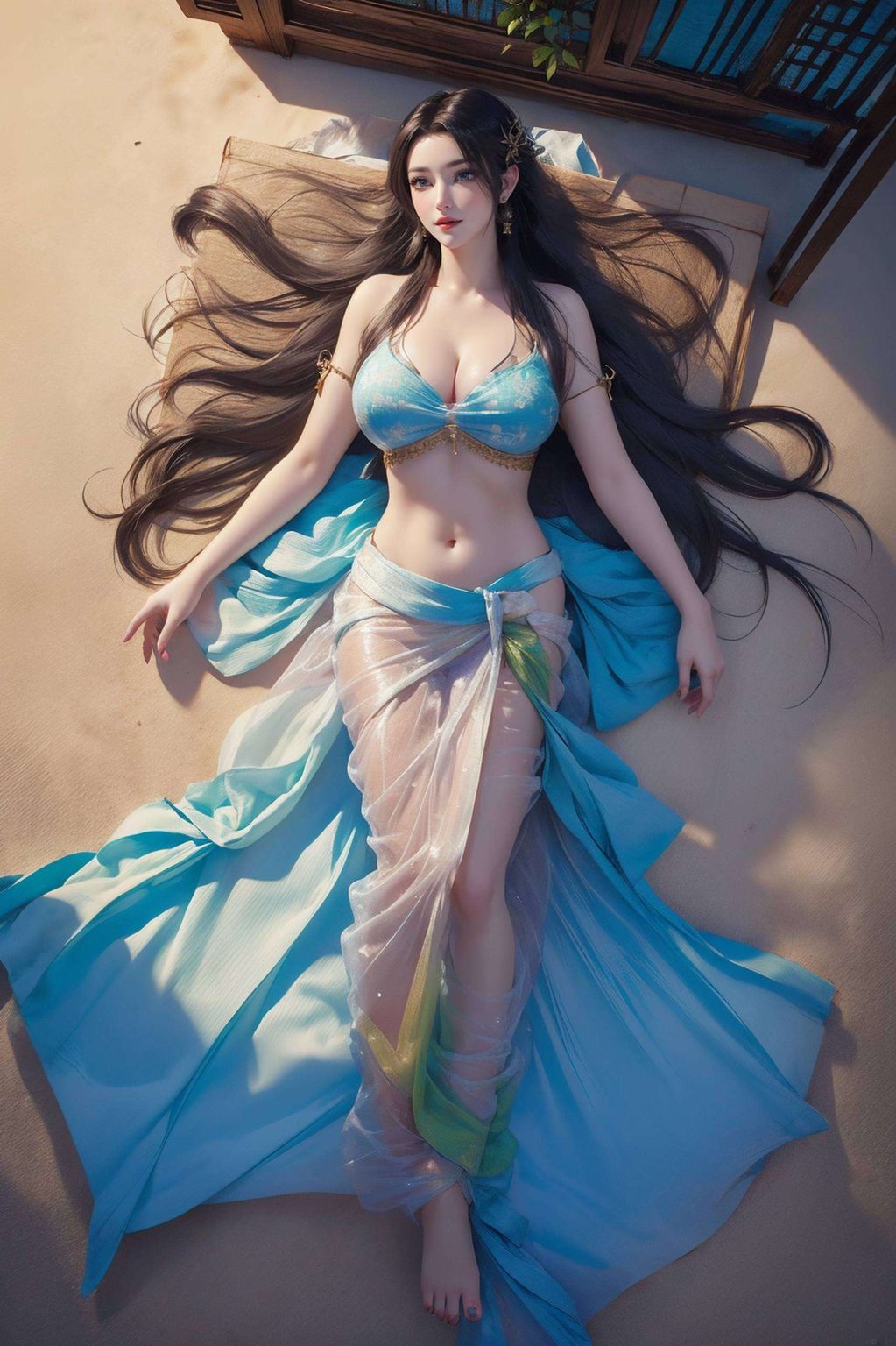 将国漫女神的灵动之美展现得淋漓尽致这款以蝶头像壁纸为主题的AI国漫女神免费壁纸秀