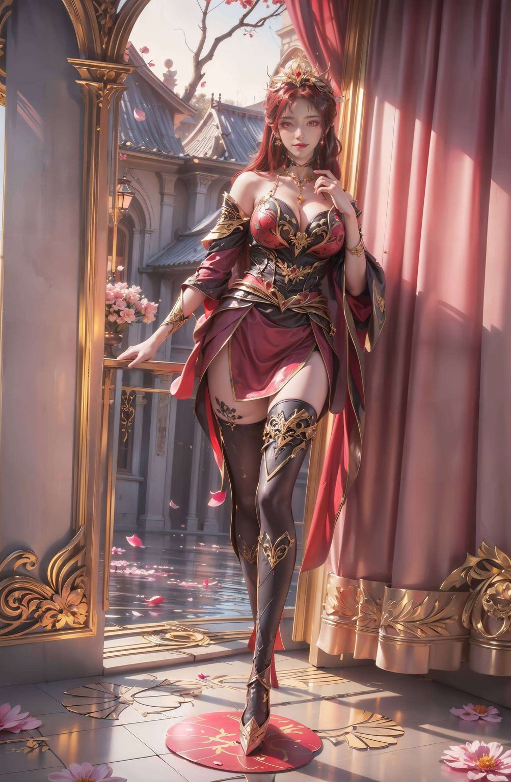 AI绘画技术打造国漫美女新篇章！粉色基调渲染每一帧都宛如美梦成真