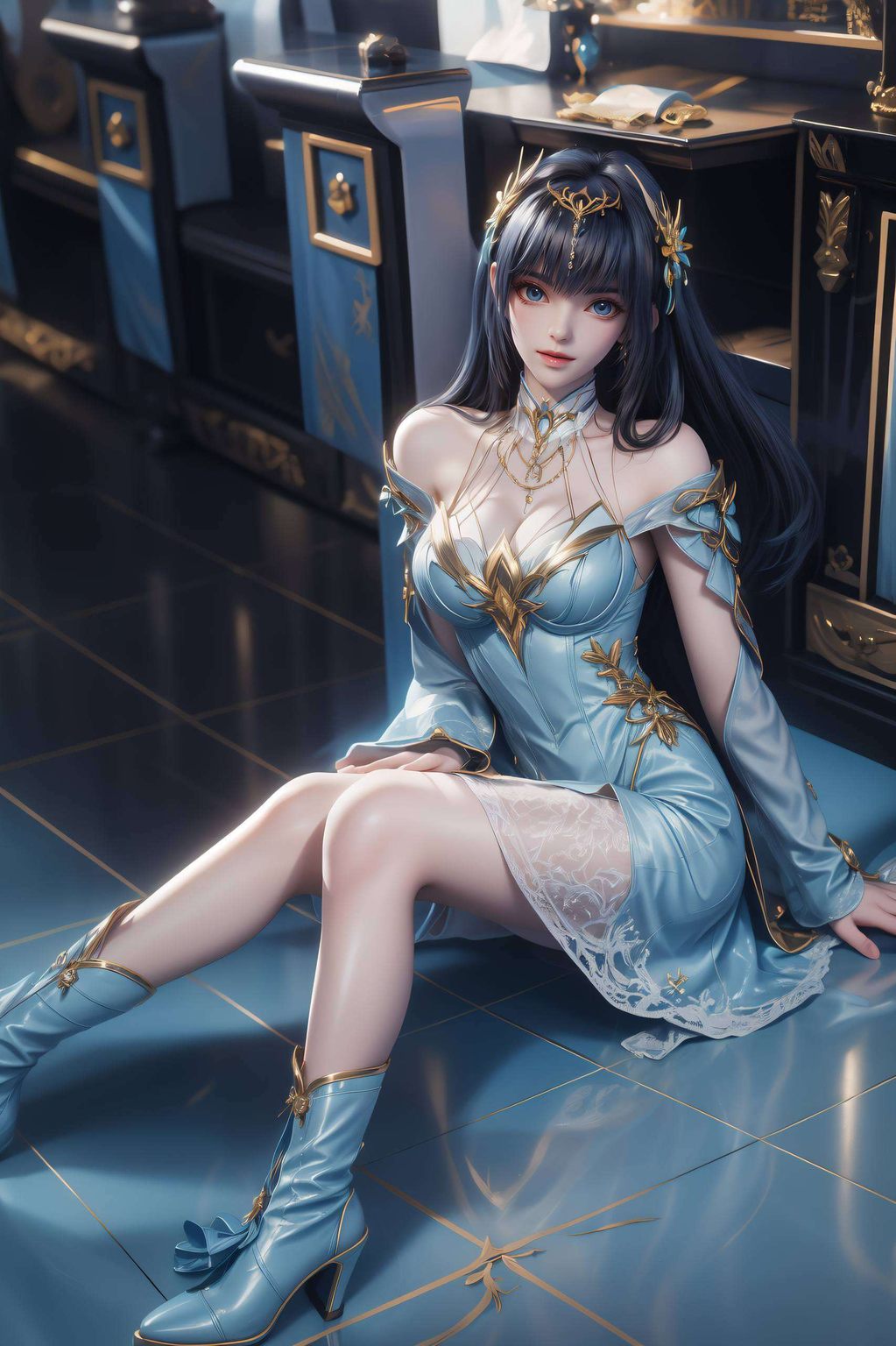 她的五官精致无遮挡将碎花的浪漫与枫玲儿的魅力完美融合