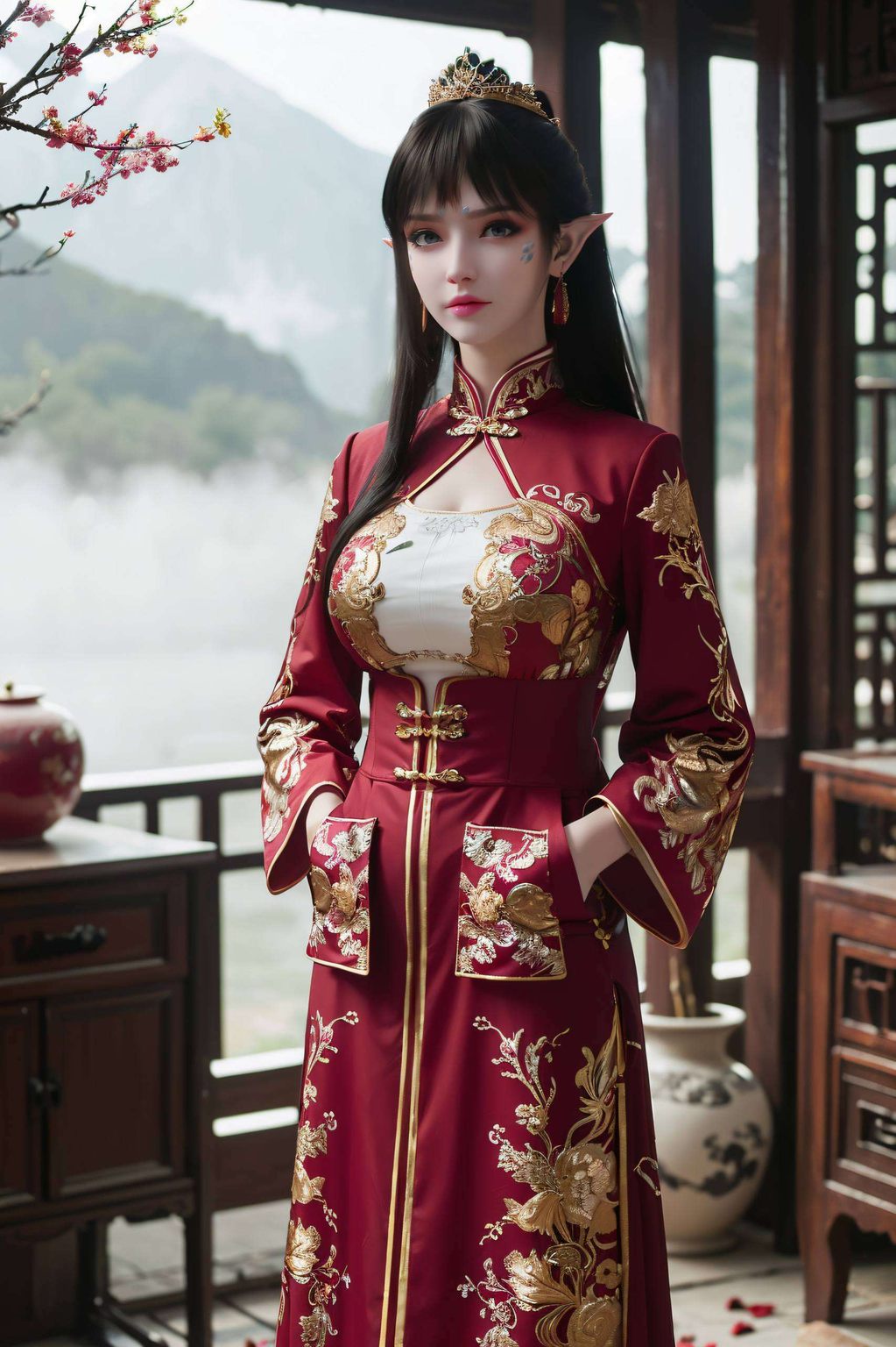 感受国漫之美对称美感的桌面主题