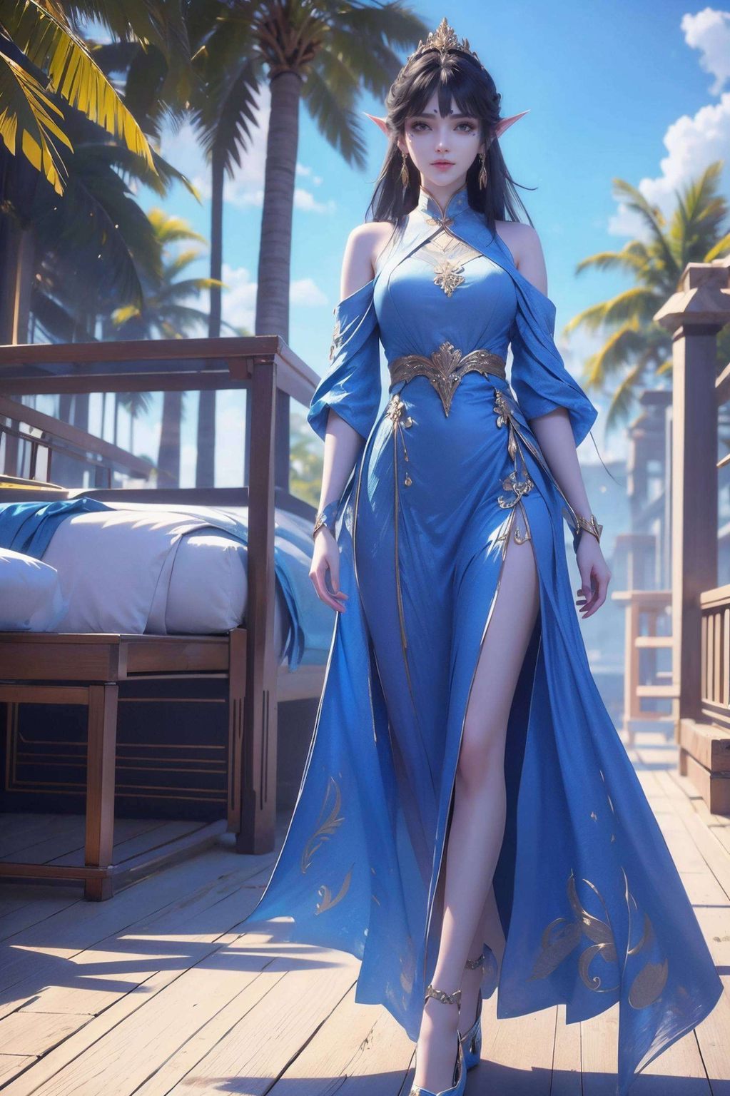 身着民族服饰这位国漫中的绝世美女