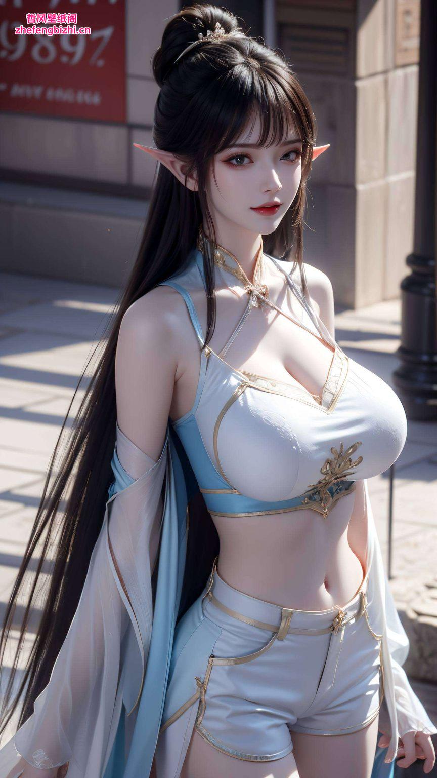 电脑壁纸上的她这款国漫女主凤清儿的高清AI人物表情素材