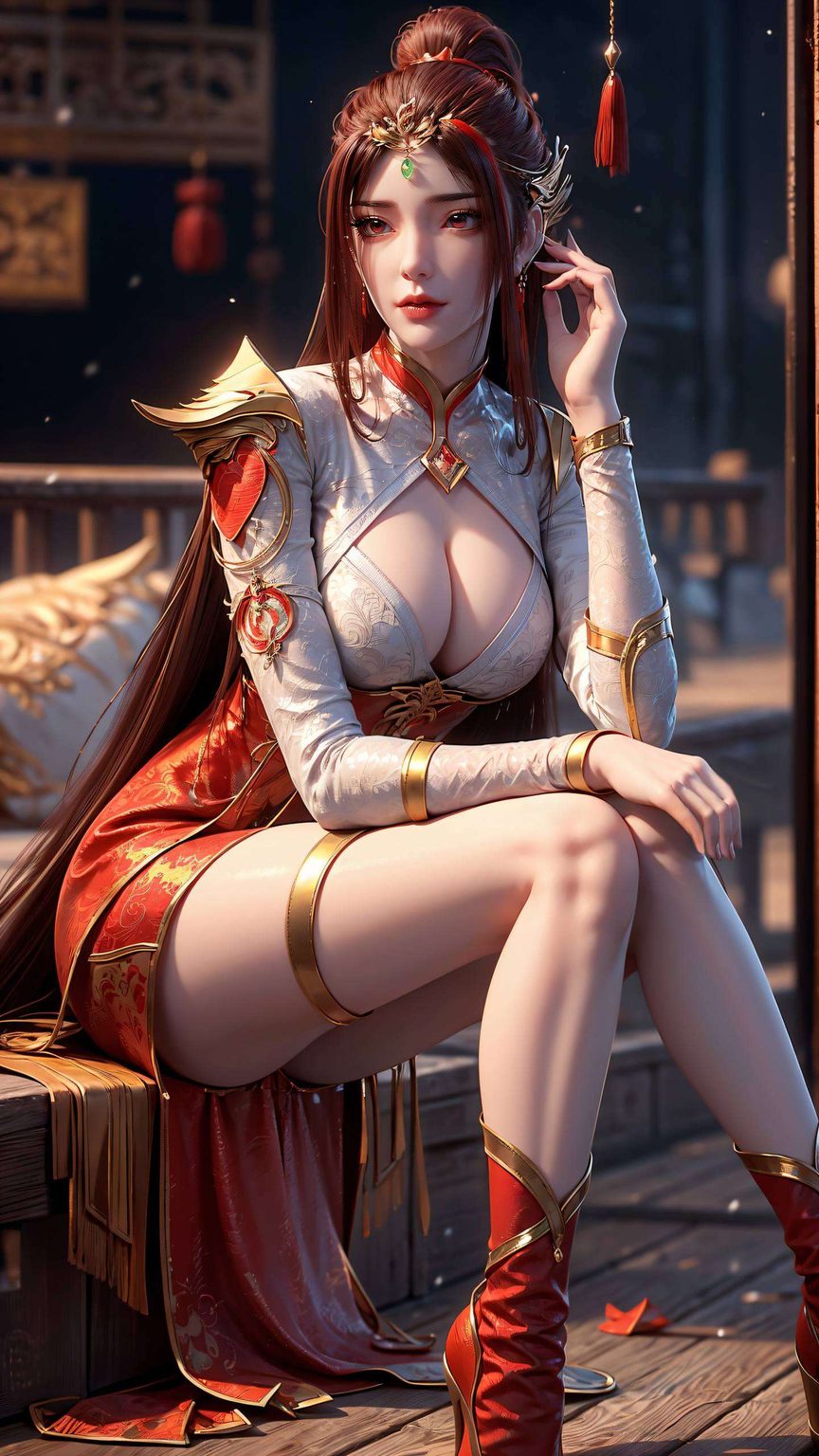 让每一次解锁都成为一场视觉盛宴完美时间红凰壁纸