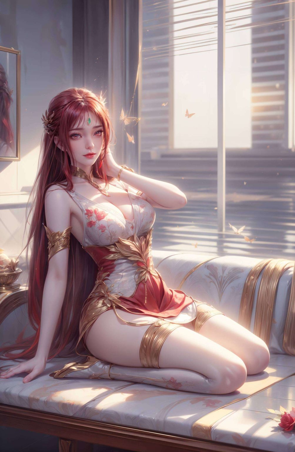 又赋予了画面独特的视觉冲击力以国漫完美世界中的月红凰为主题