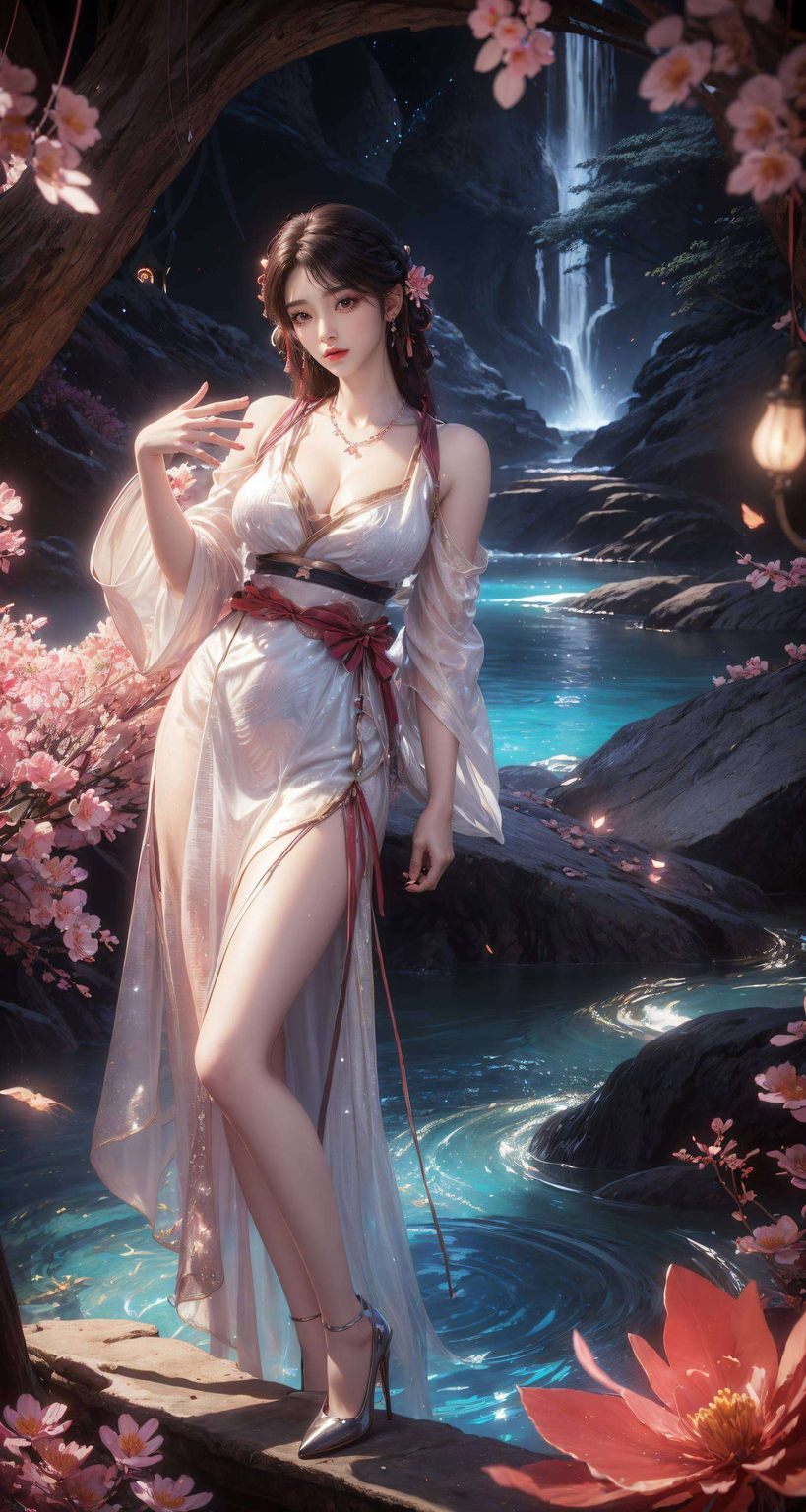 每一帧都是动漫女神的灵动瞬间遇见AI绘画奇迹！火灵儿高清身材壁纸