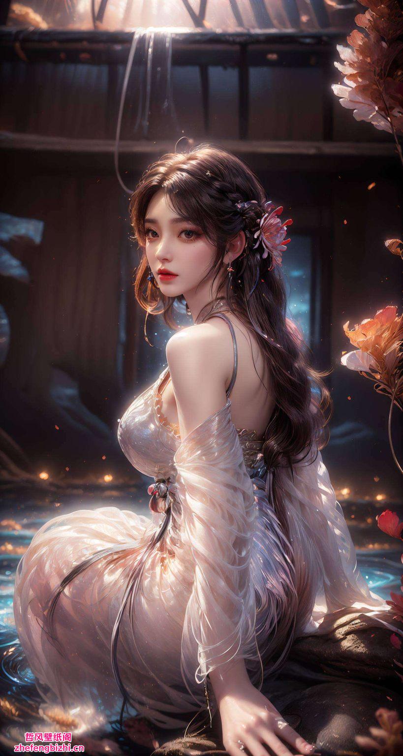 以她的全身漫画形象为亮点每一处线条都透露着细腻与生动