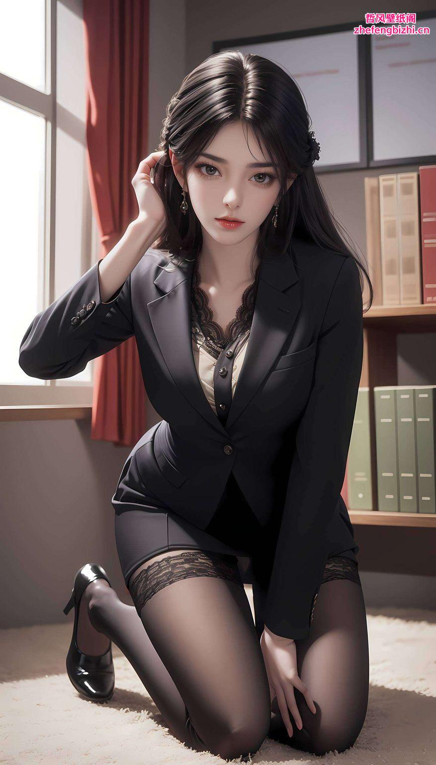 她的眼神中藏着智慧与热情让这位AI美女灵动如生