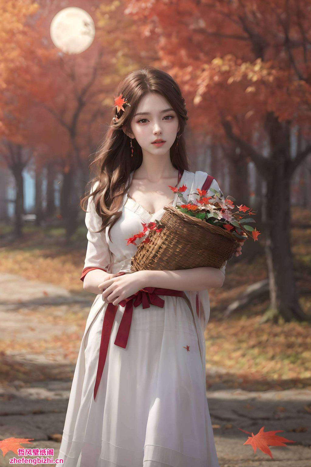 火灵儿的倩影翩翩起舞这款AI国漫壁纸