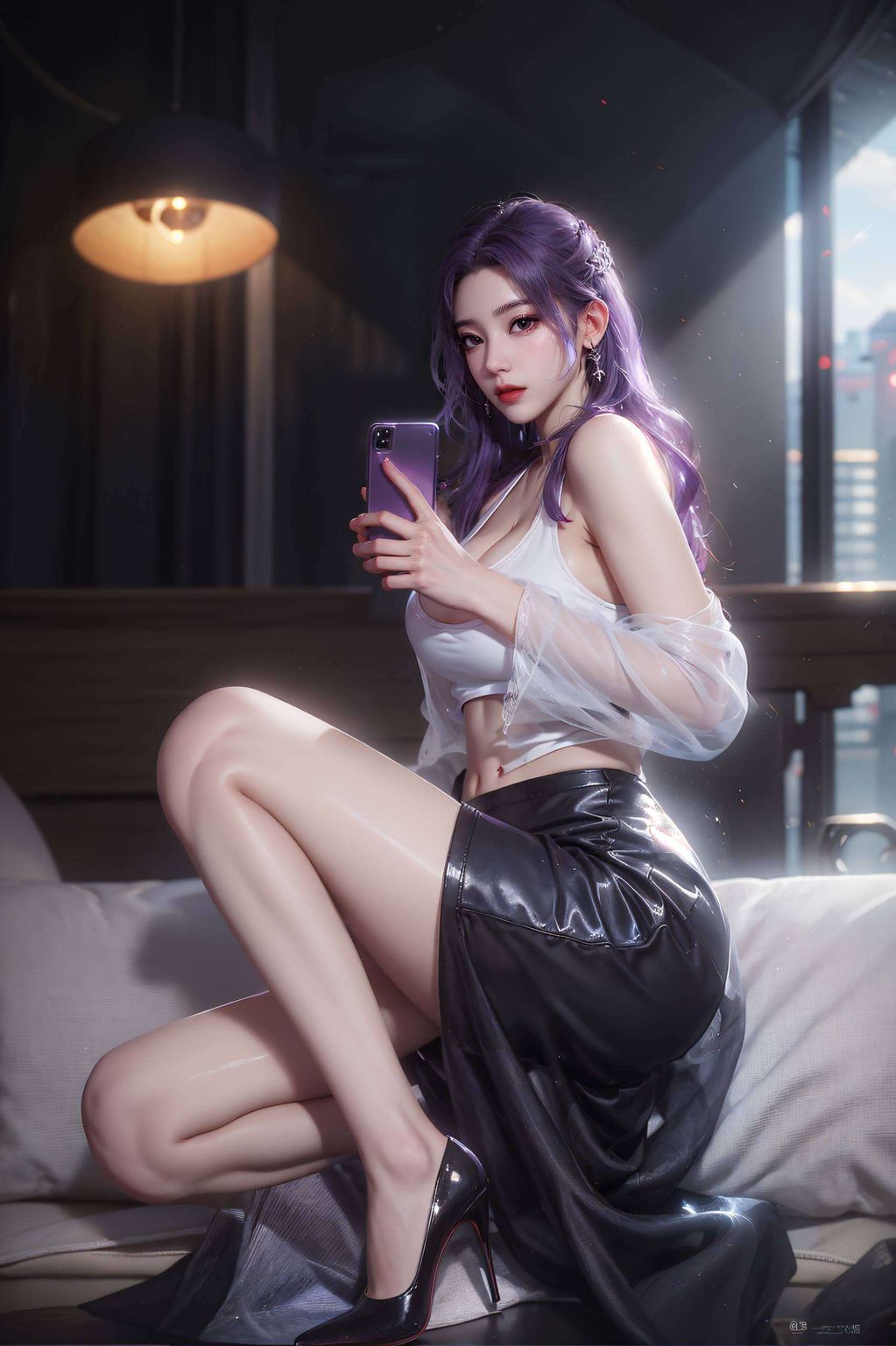 火灵儿炫彩光影映衬出她的灵动之美