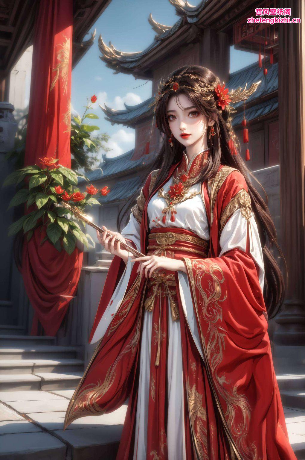 将她的娇美身姿展现得淋漓尽致那位国漫中的粉色佳人