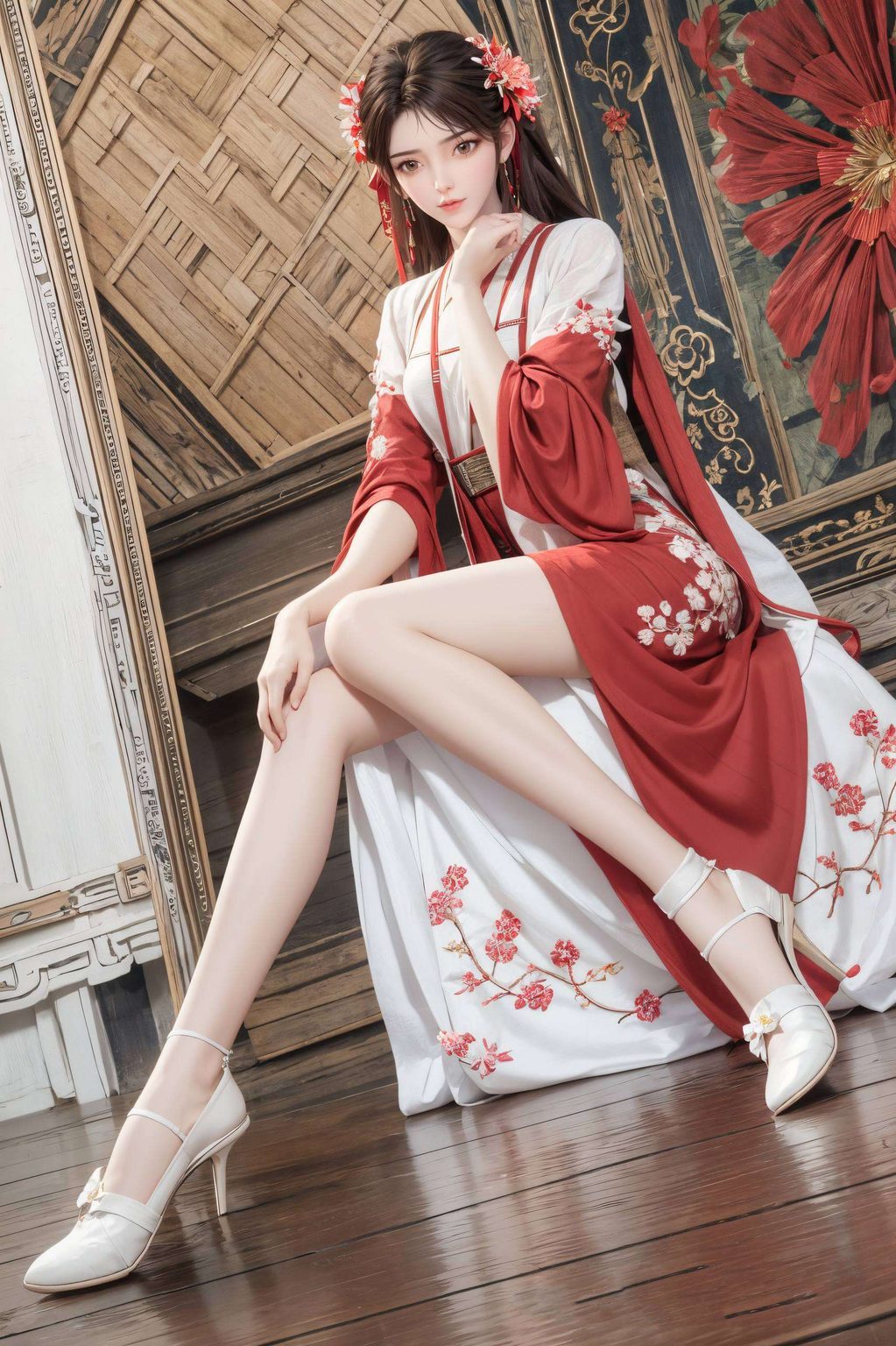 全屏AI绘画动作素材跃然眼前吴昊轻点屏幕