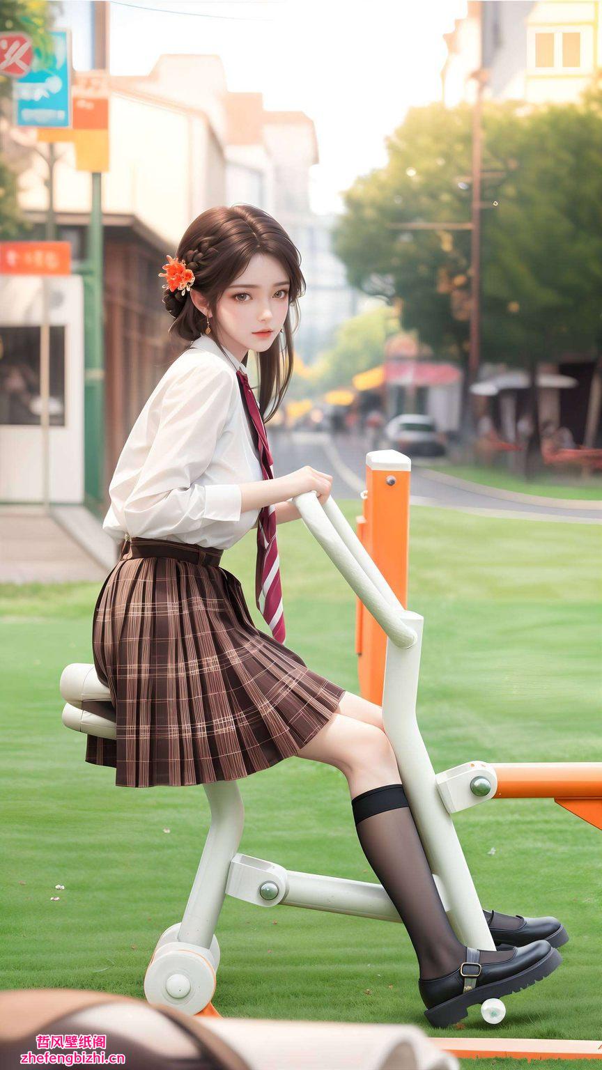 这款完美像素的动态壁纸她的每一个动作都如动画般流畅生动