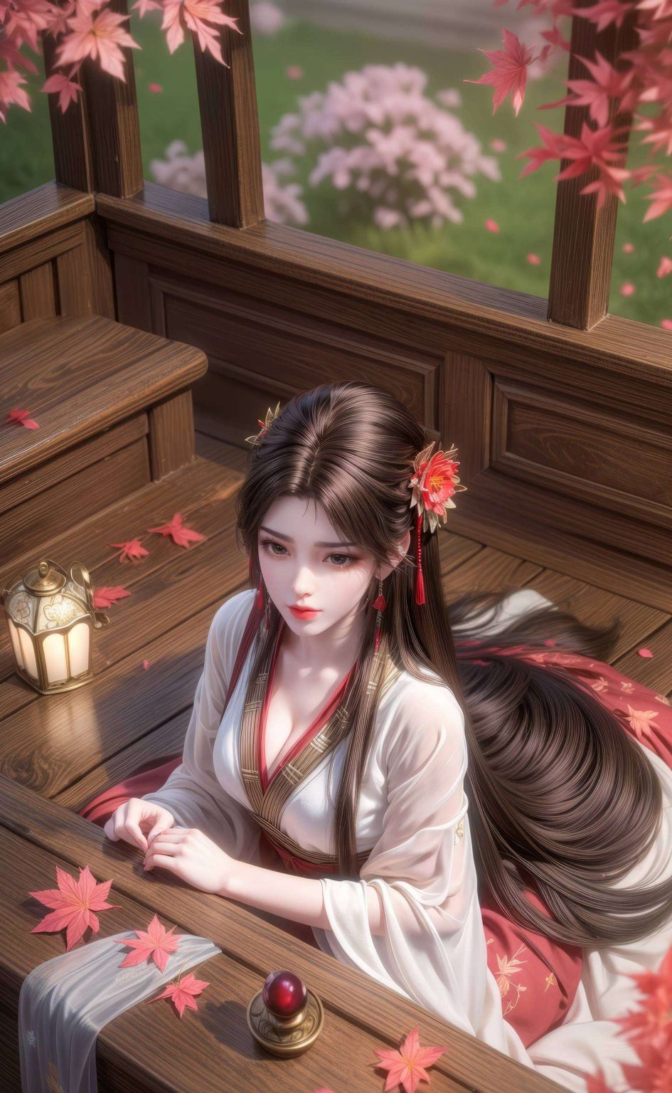 火灵儿石昊动画版壁纸细腻的线条勾勒出她的柔美轮廓