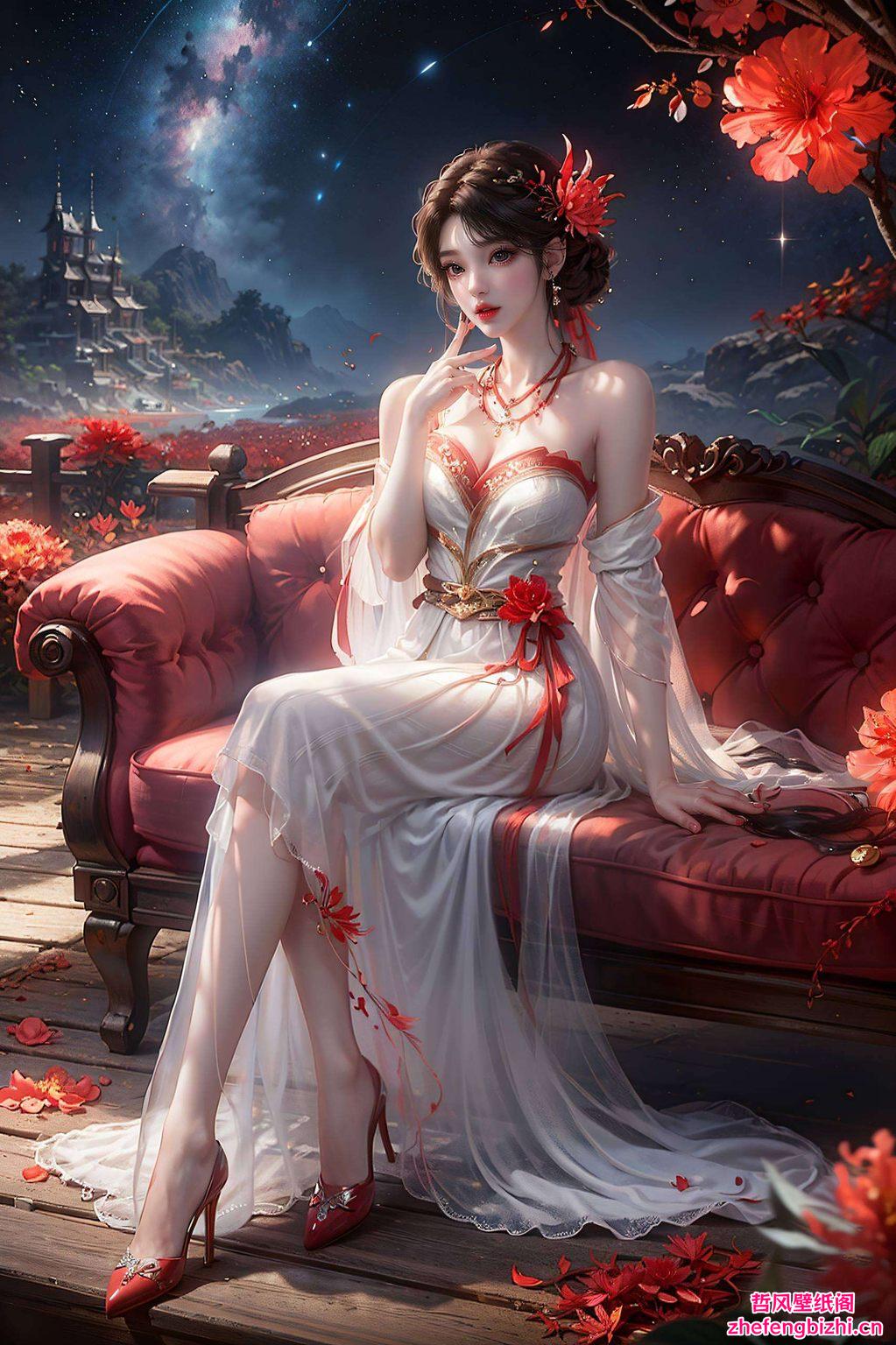 展现了她灵动飘逸的特质融合细腻的水彩笔触