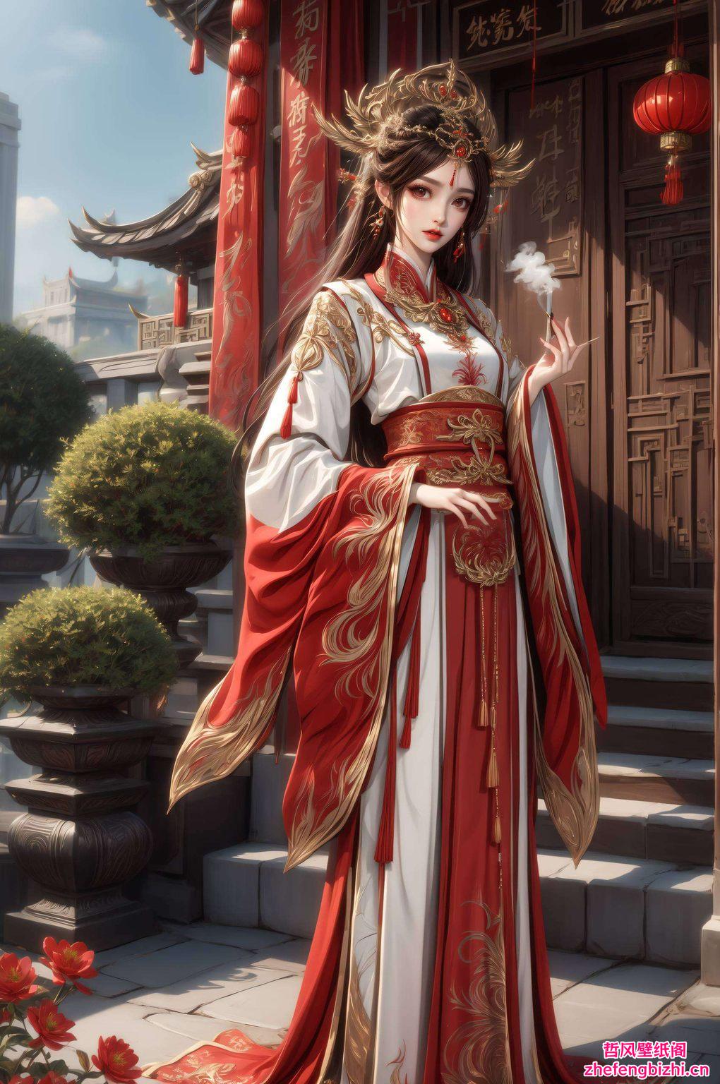 沉浸在火灵儿貂蝉的唯美波普艺术中粉色的浪漫气息扑面而来