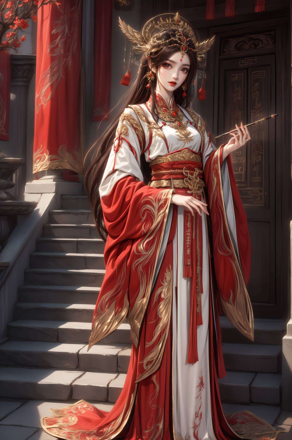 在这极简风格的清新壁纸中火灵儿与石昊的电脑壁纸显得格外引人注目