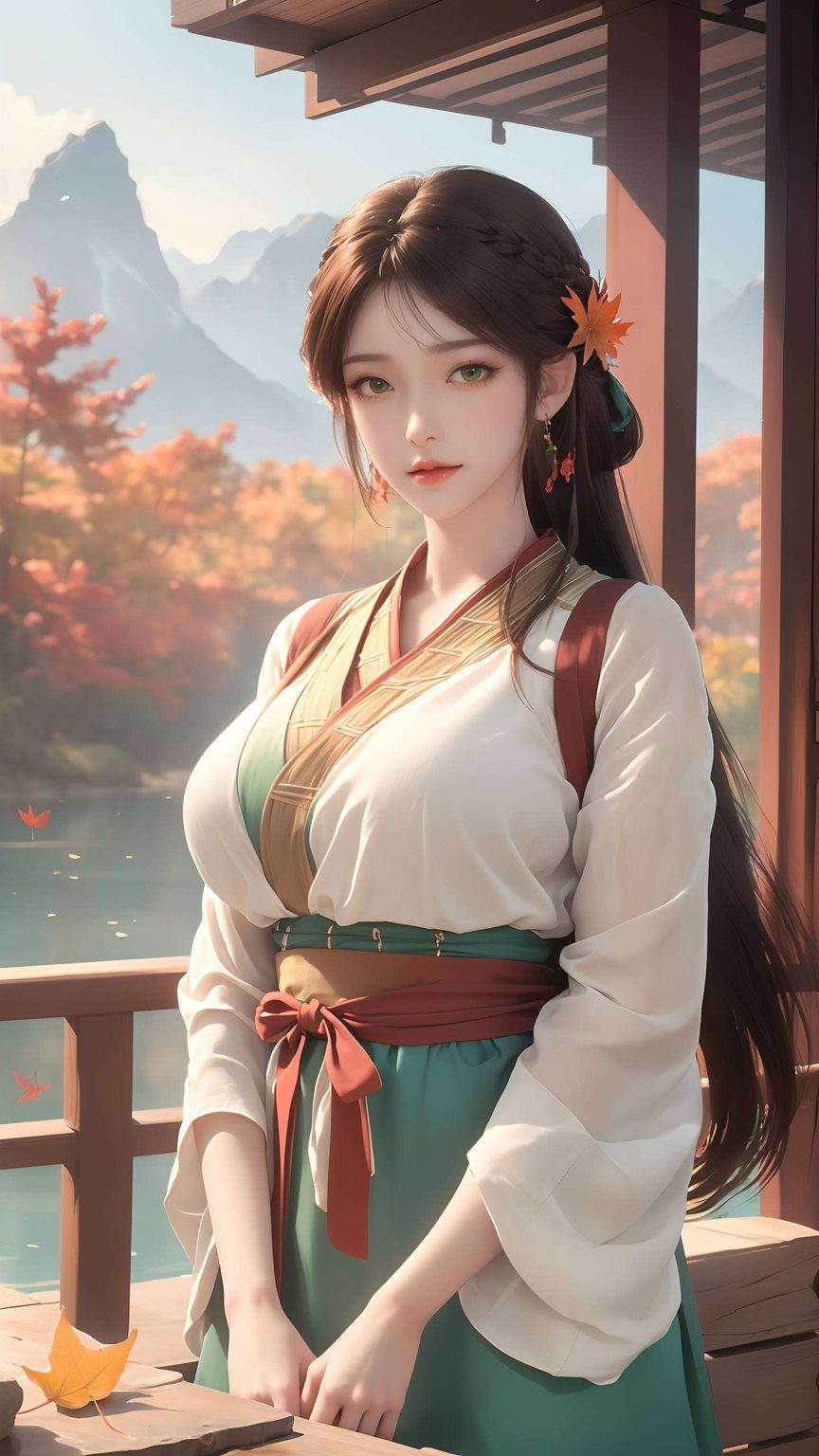 高清壁纸捕捉了她令人心动的背影她是那抹不可忽视的亮色