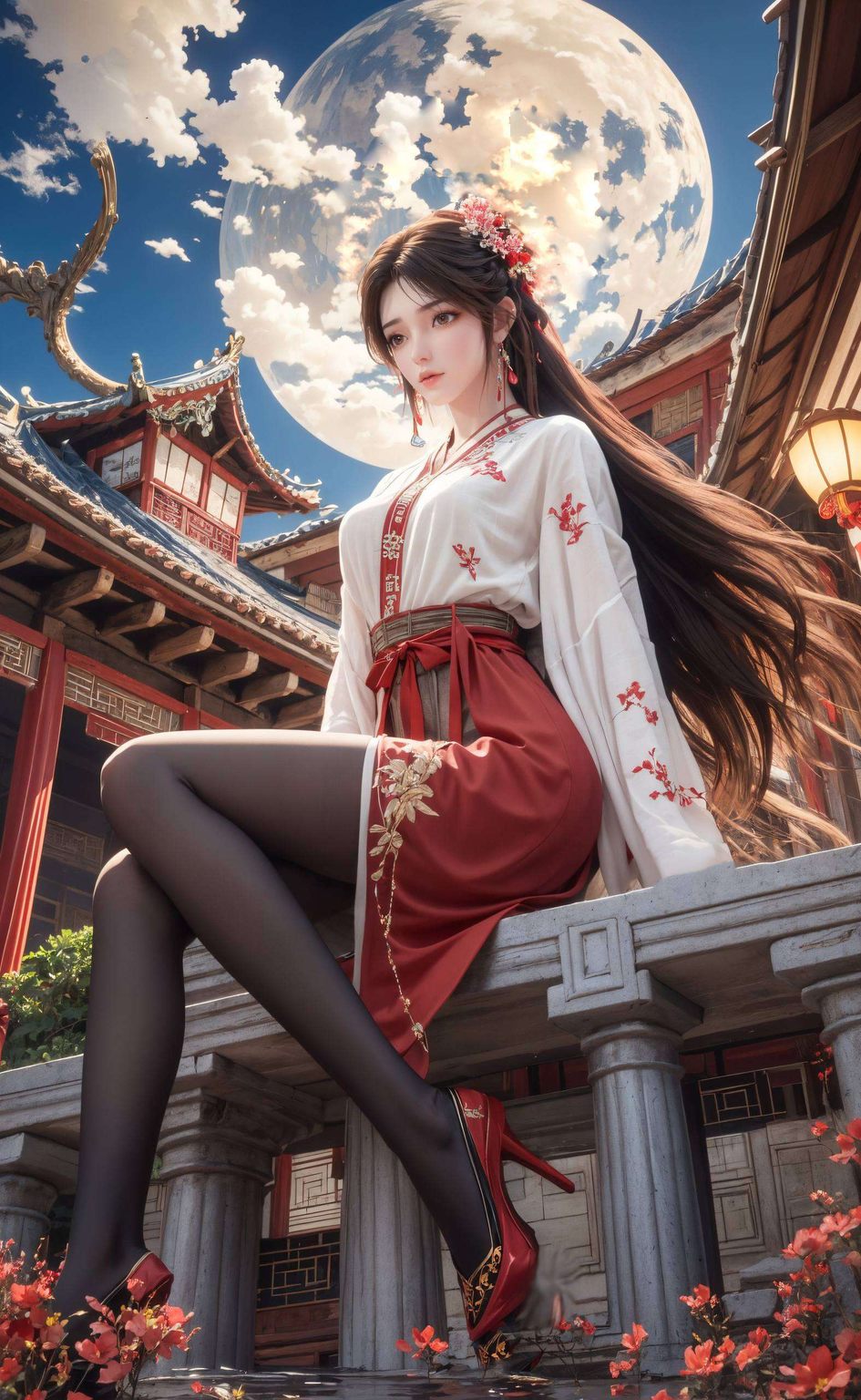 独特的pose素材这幅4K高清的单色壁纸