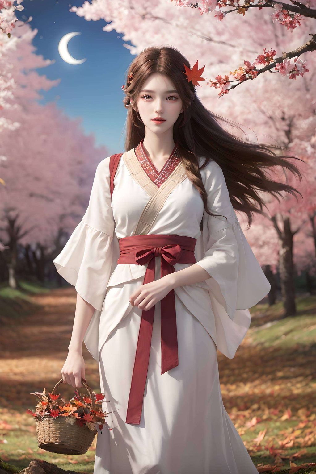 火灵儿与石昊的重逢化作一幅绝美的动态壁纸与石昊相拥在花海之中