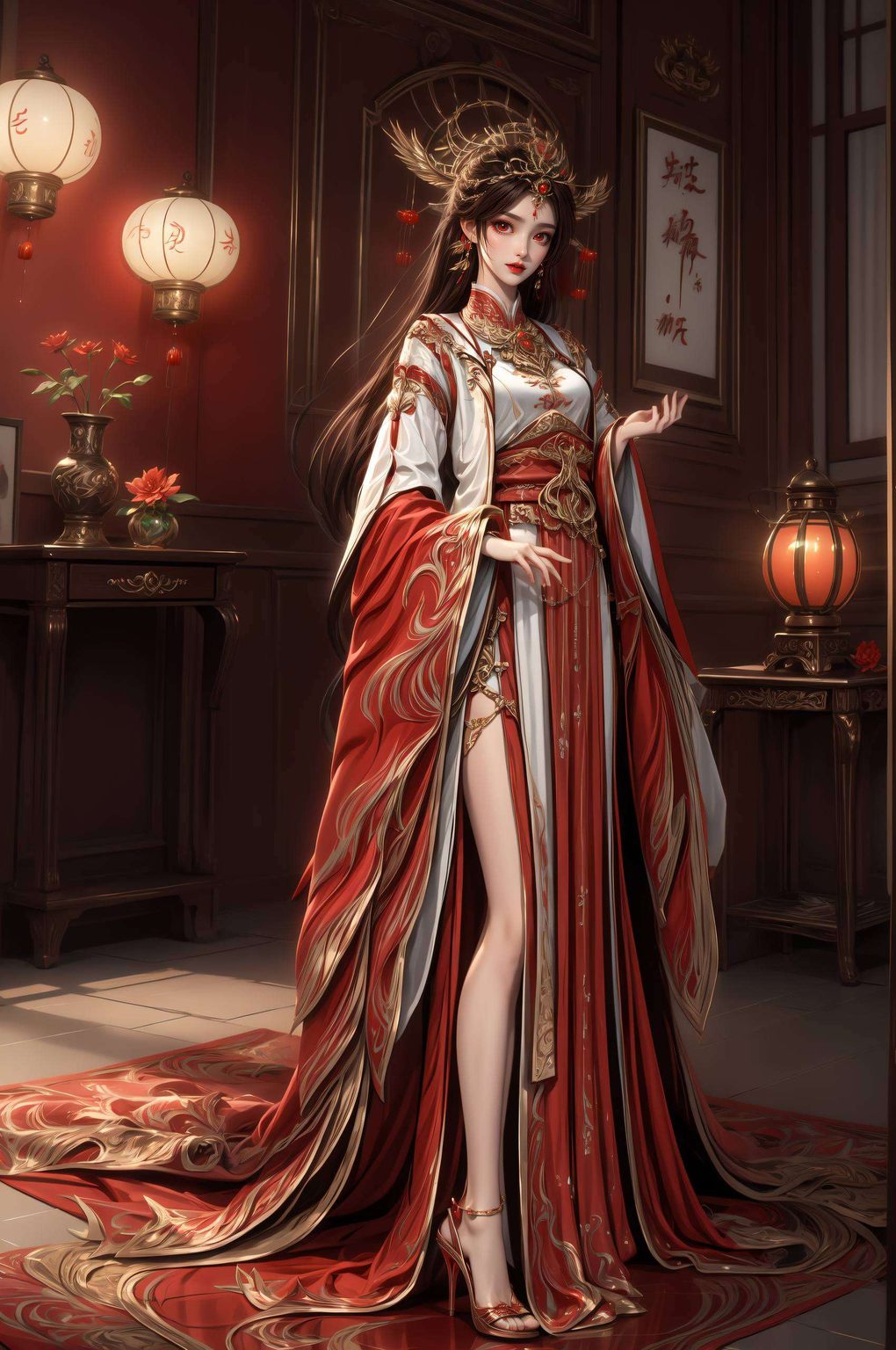 为你打造宁静的iPhone桌面精选完美世界中火灵儿的美妙瞬间