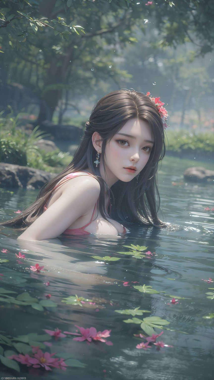 石昊与火灵儿手环相扣细腻神态跃然屏上