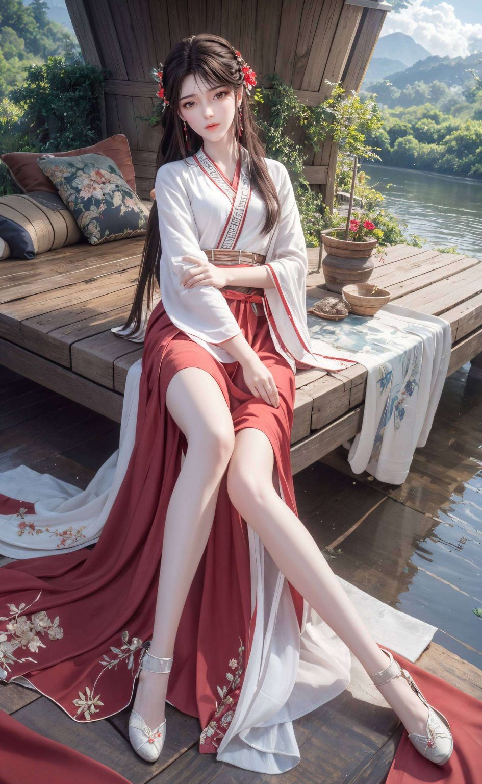 高清壁纸她灵动的眼神、炽热的火焰