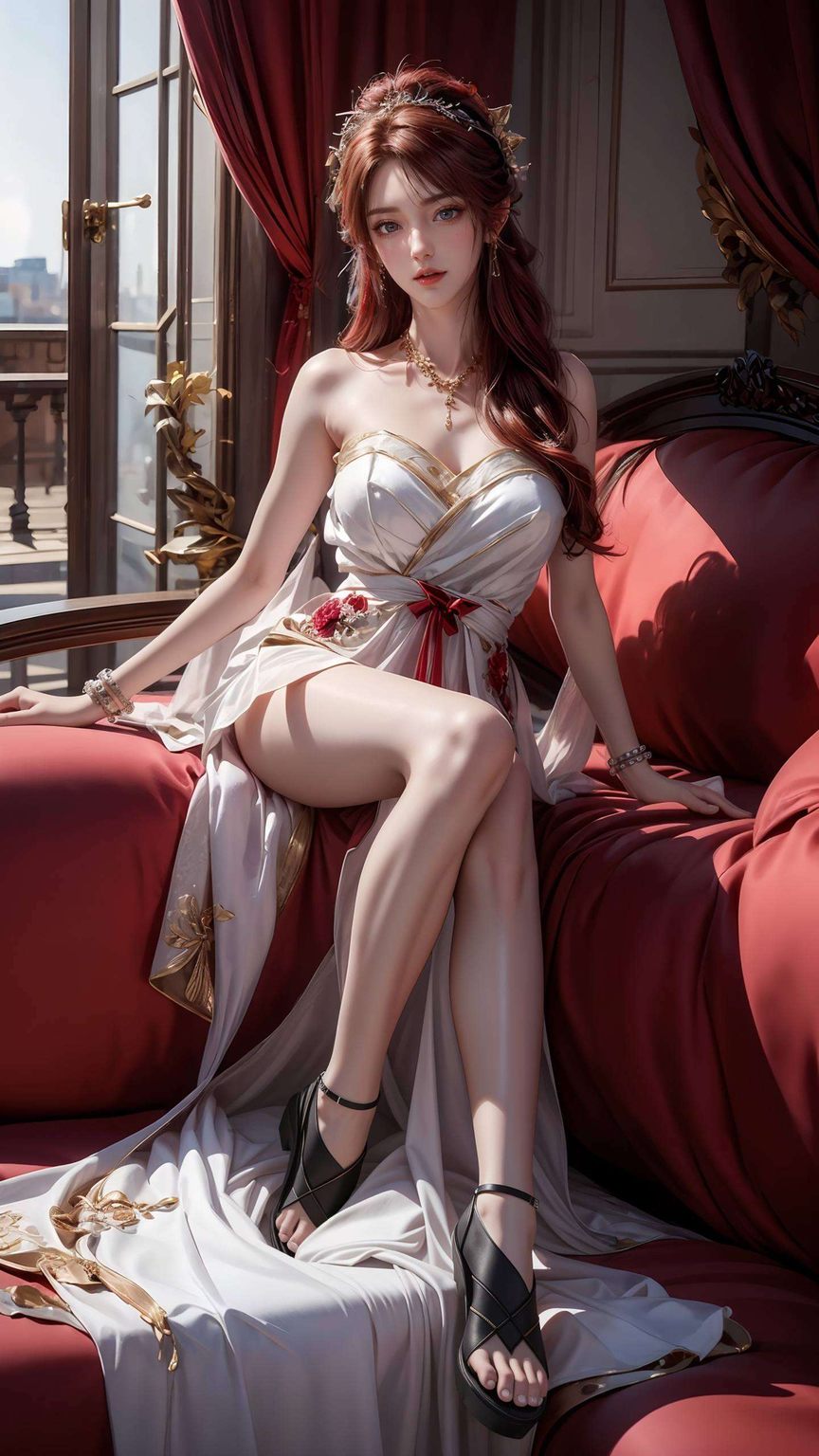 快来体验这份视觉盛宴吧！带你领略AI美女石昊与火灵儿的魅力瞬间