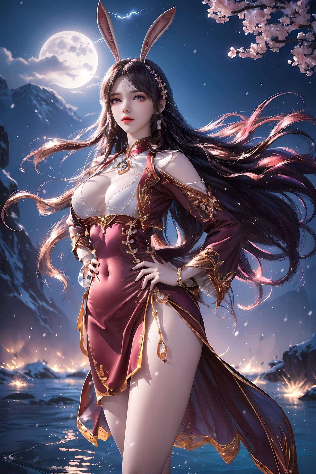 将她的风采与动物元素巧妙融合让你的桌面瞬间焕发活力！