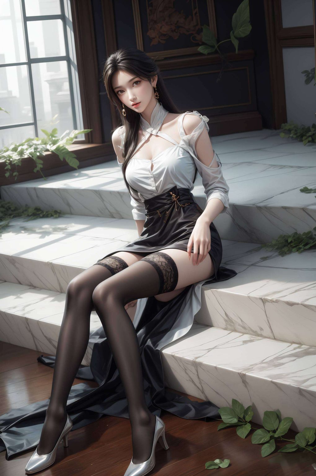 这款电脑国漫美女桌面背景将她的甜美形象完美呈现