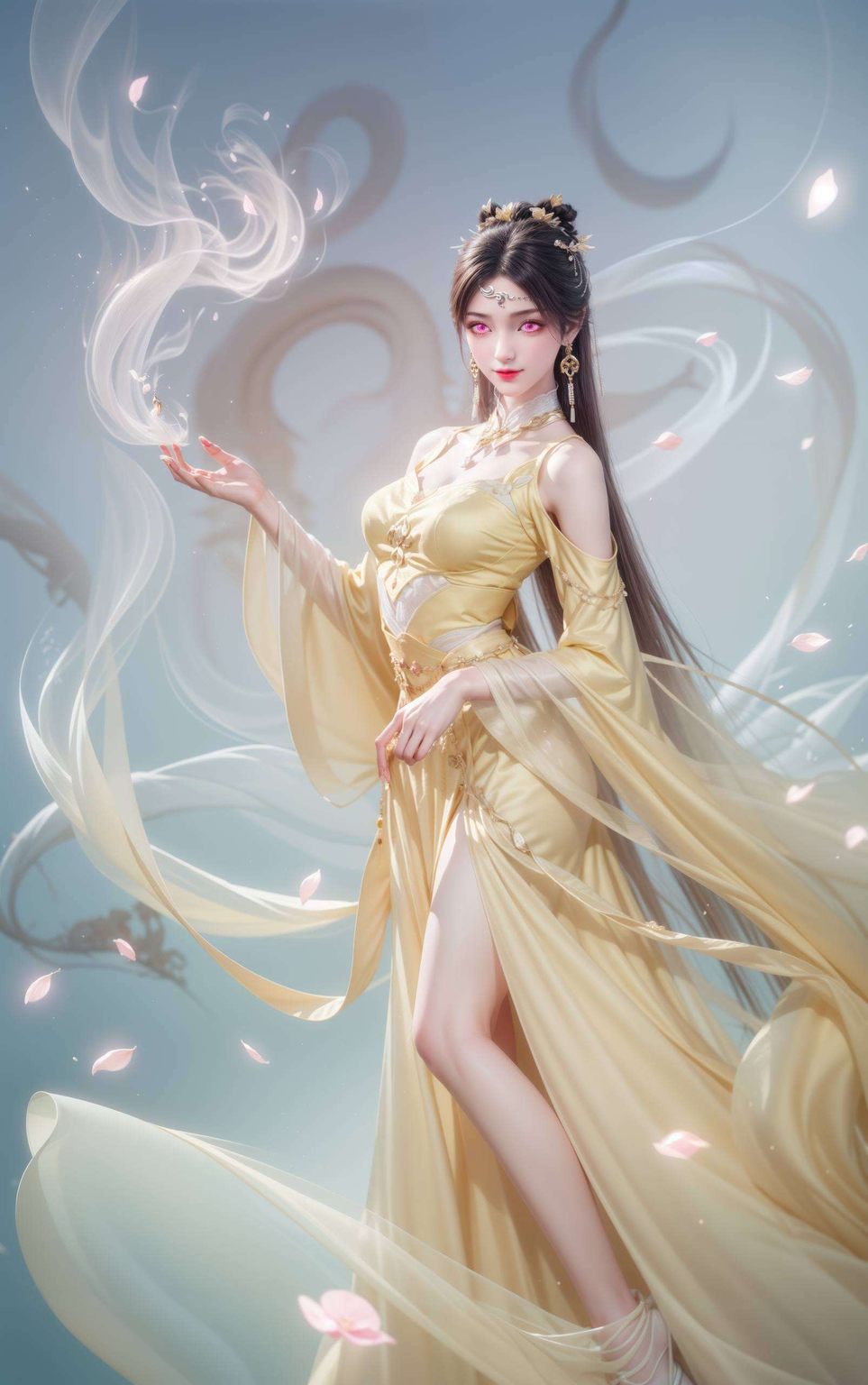 电脑屏幕上AI绘画精雕细琢