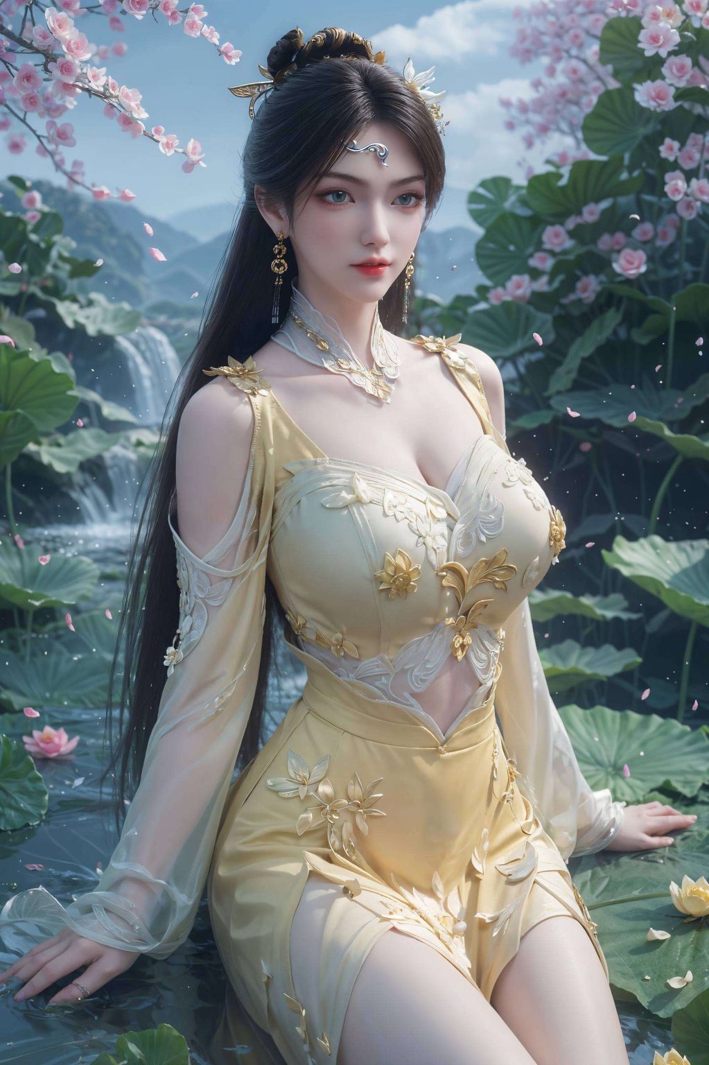 细腻笔触金瓶儿平板宽屏壁纸免费送！这位国漫女主以其独特的魅力