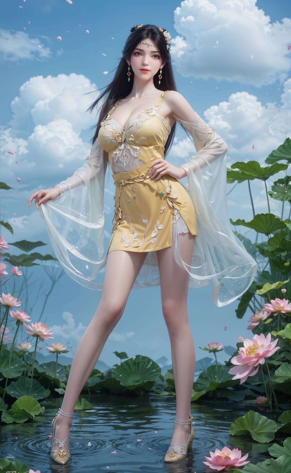 动作流畅自然尽显可爱与端庄