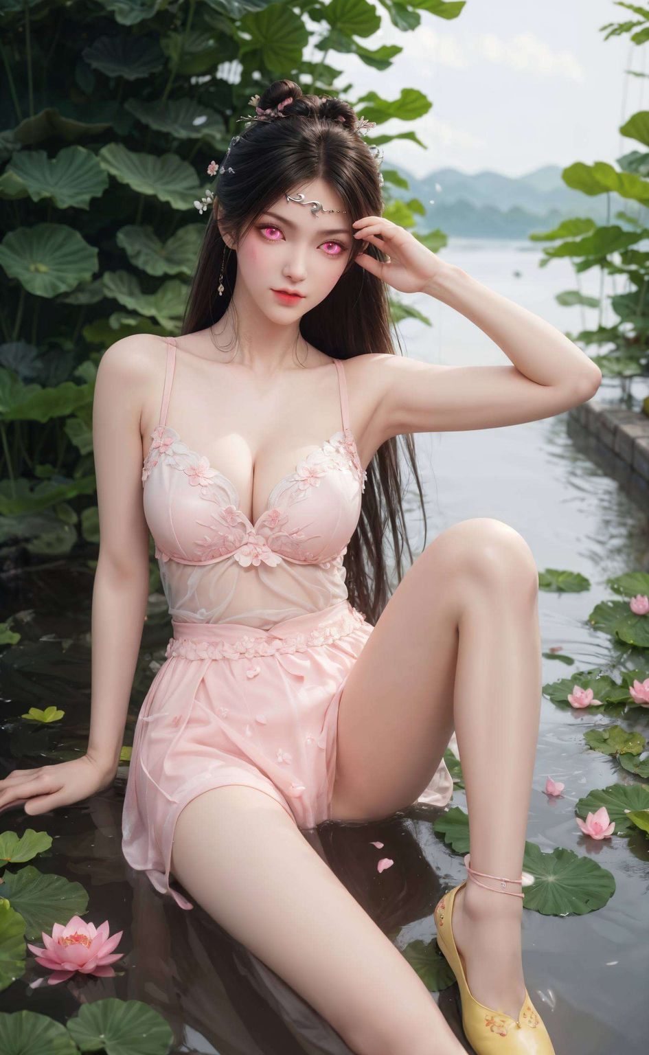 金瓶儿壁纸横搭配苹果桌面